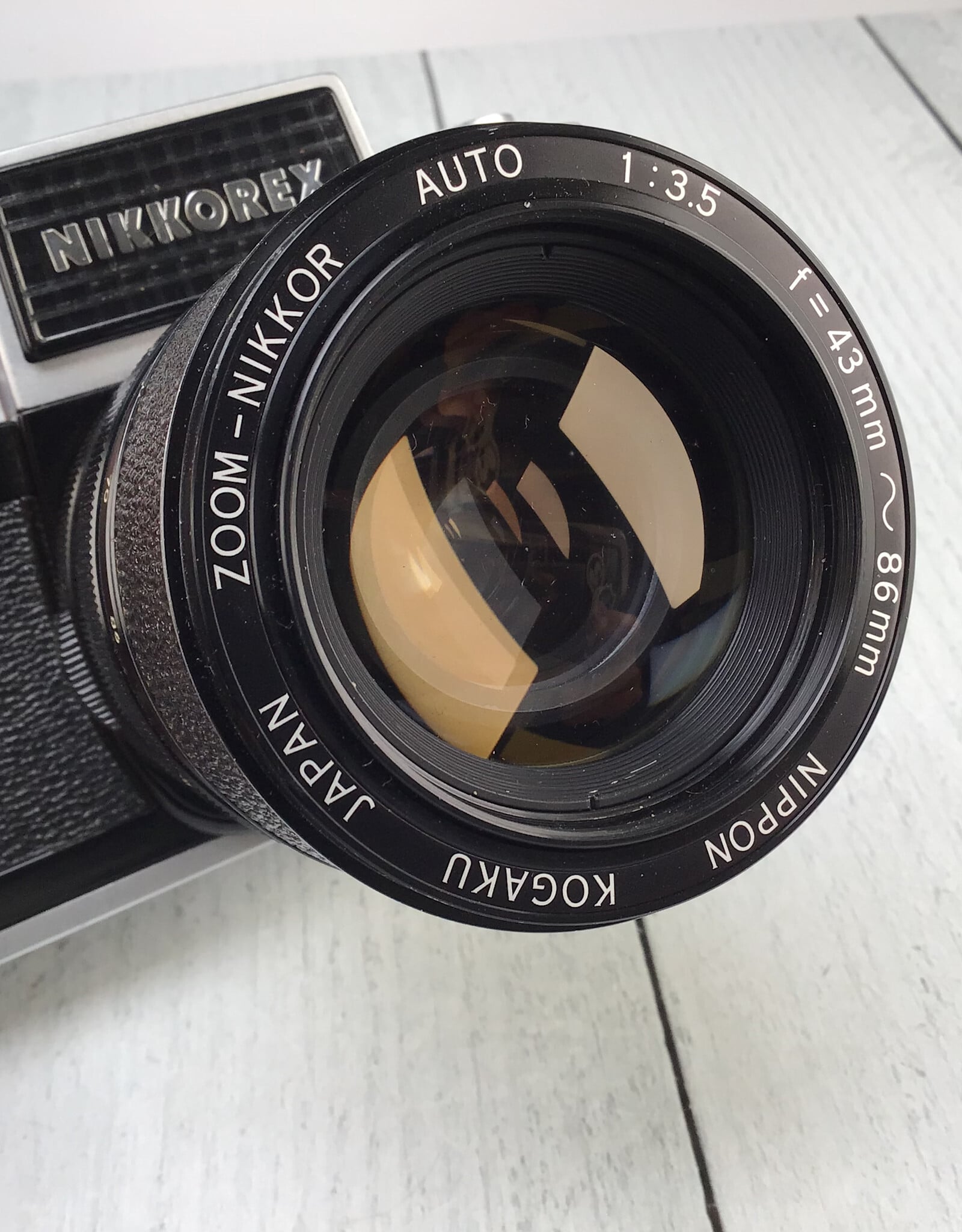 NIKON Nikon Nikkorex Zoom 35 Camera in Leather Case Used Good