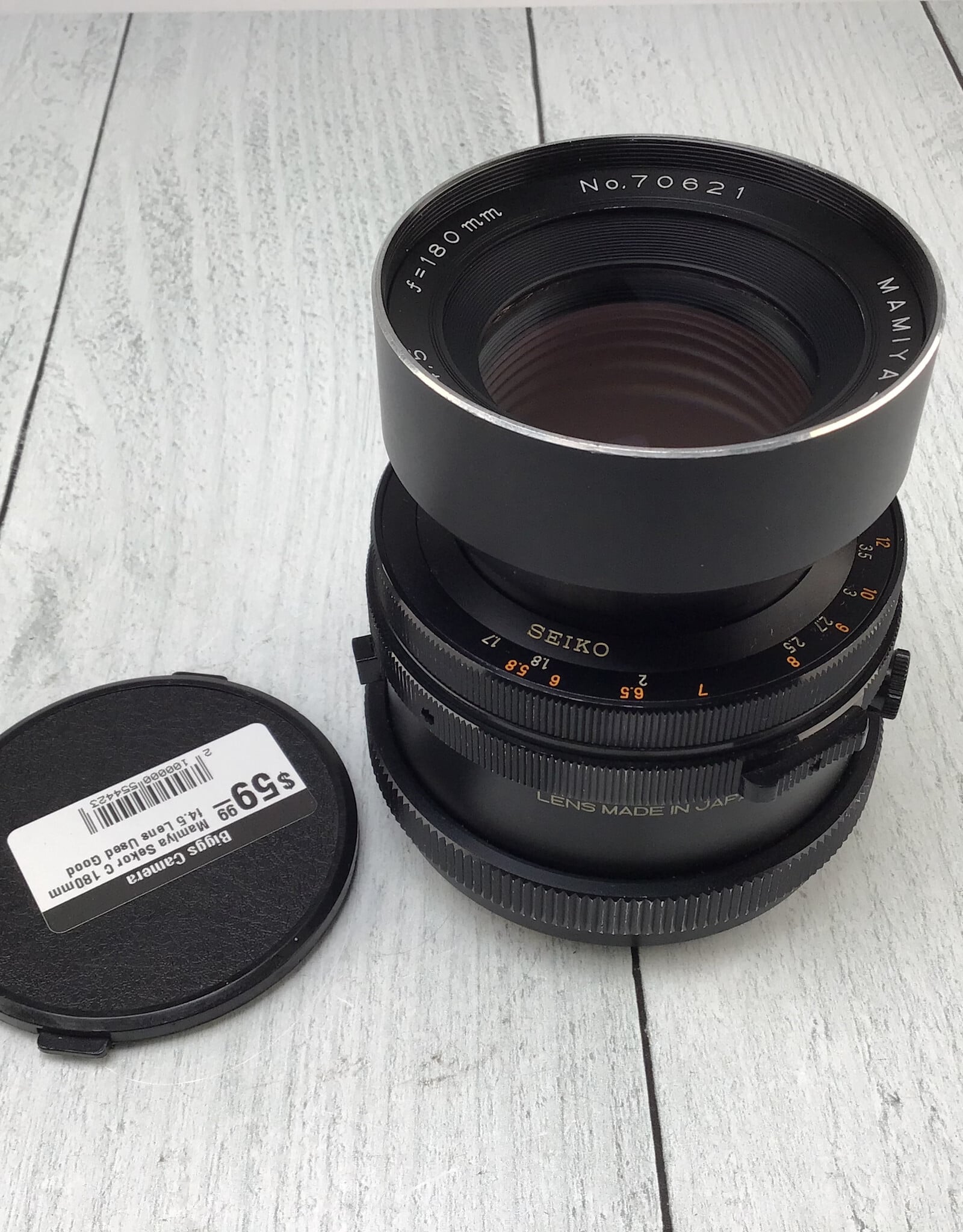 MAMIYA Mamiya Sekor C 180mm f4.5 Lens Used Good