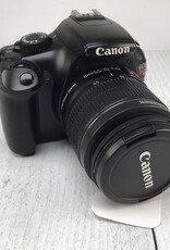 CANON Canon EOS Rebel T3 Camera w/ 18-55mm IS No Charger Used Good
