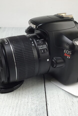 CANON Canon EOS Rebel T3 Camera w/ 18-55mm IS No Charger Used Good