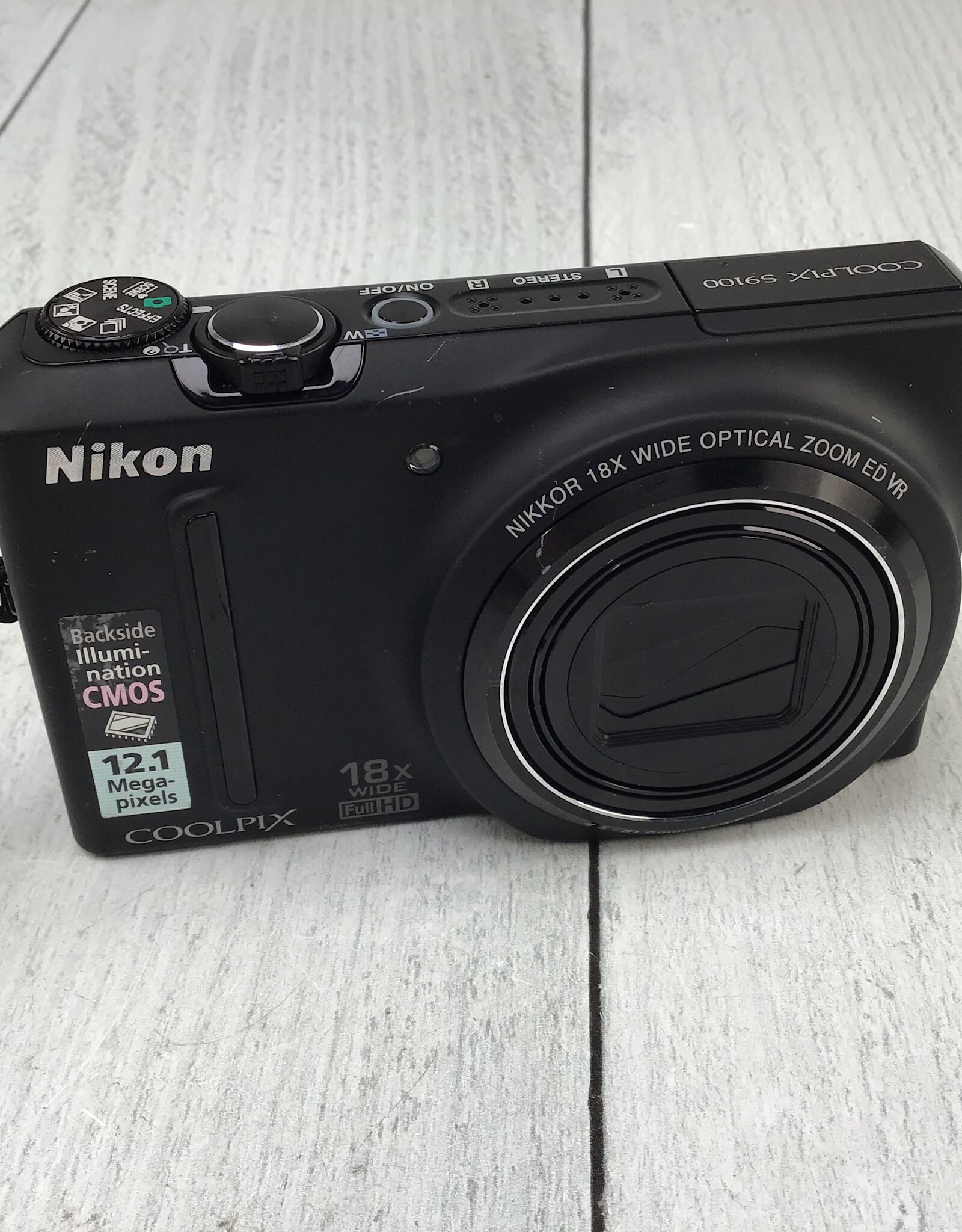 NIKON Nikon Coolpix S9100 Camera No Charger Used Good