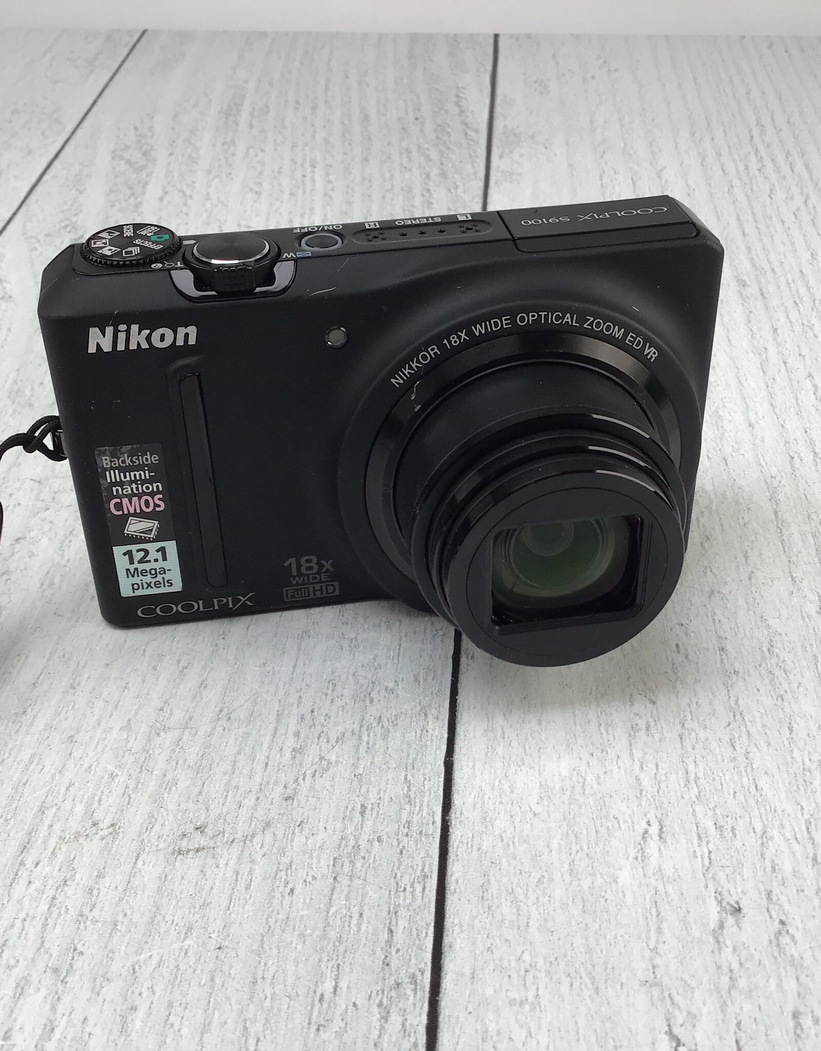 NIKON Nikon Coolpix S9100 Camera No Charger Used Good