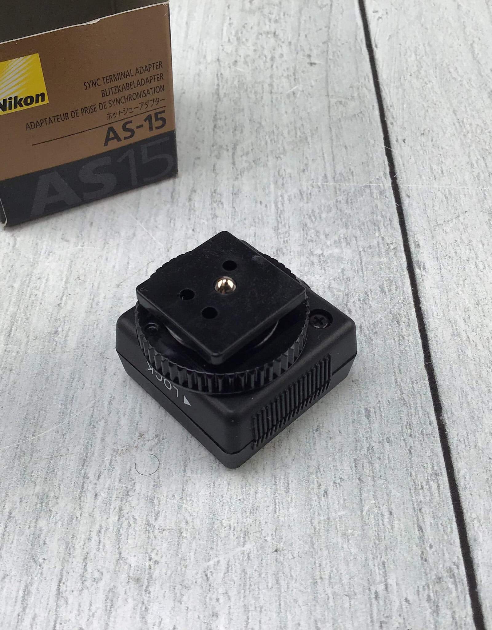 NIKON Nikon AS-15 Sync Terminal Adapter Hot Shoe in Box Used EX