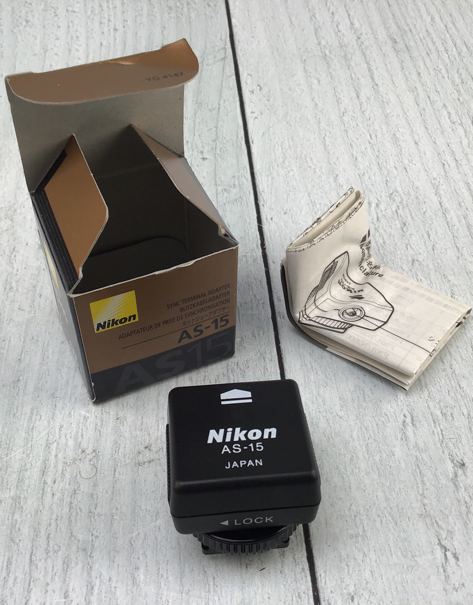 NIKON Nikon AS-15 Sync Terminal Adapter Hot Shoe in Box Used EX