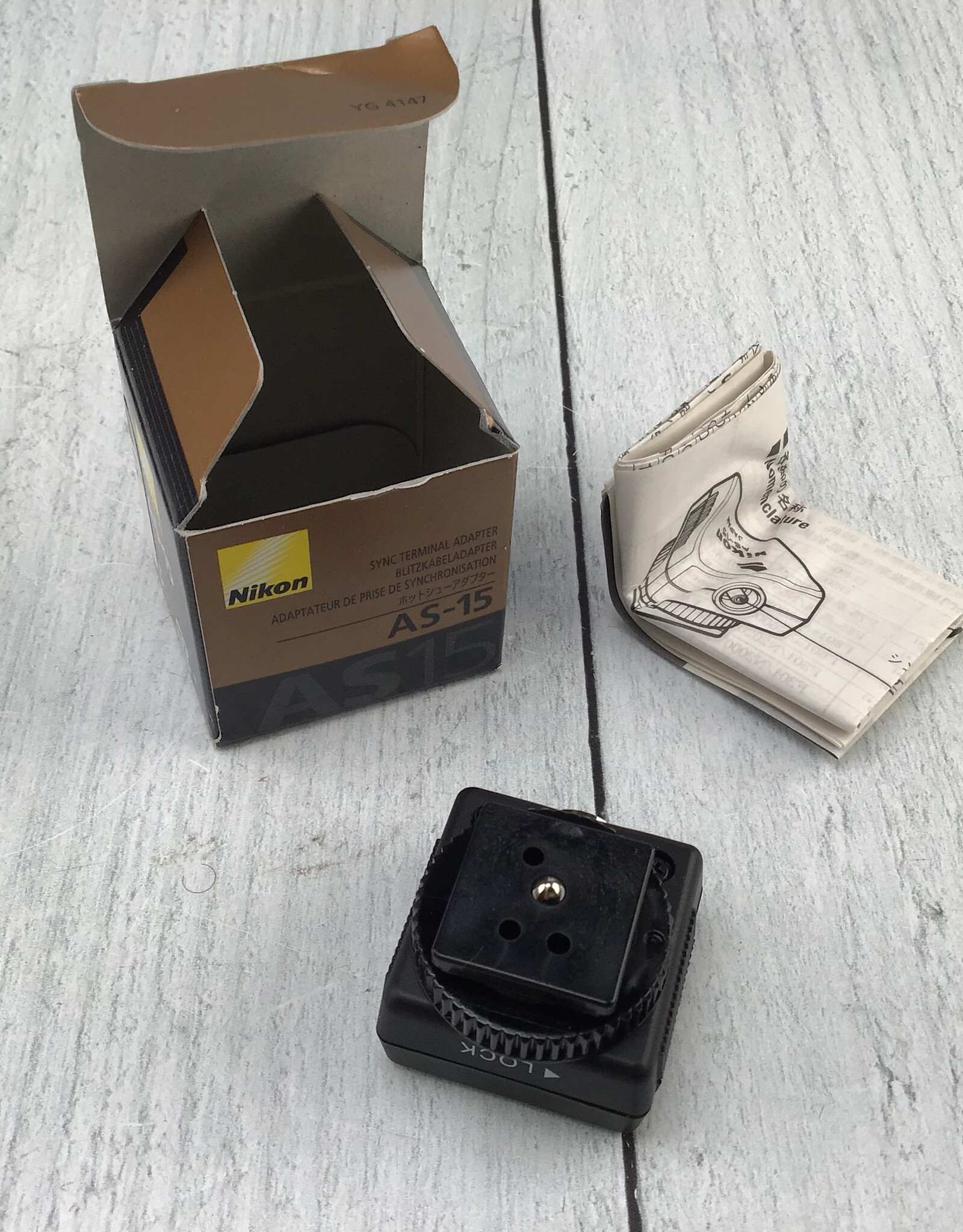 NIKON Nikon AS-15 Sync Terminal Adapter Hot Shoe in Box Used EX