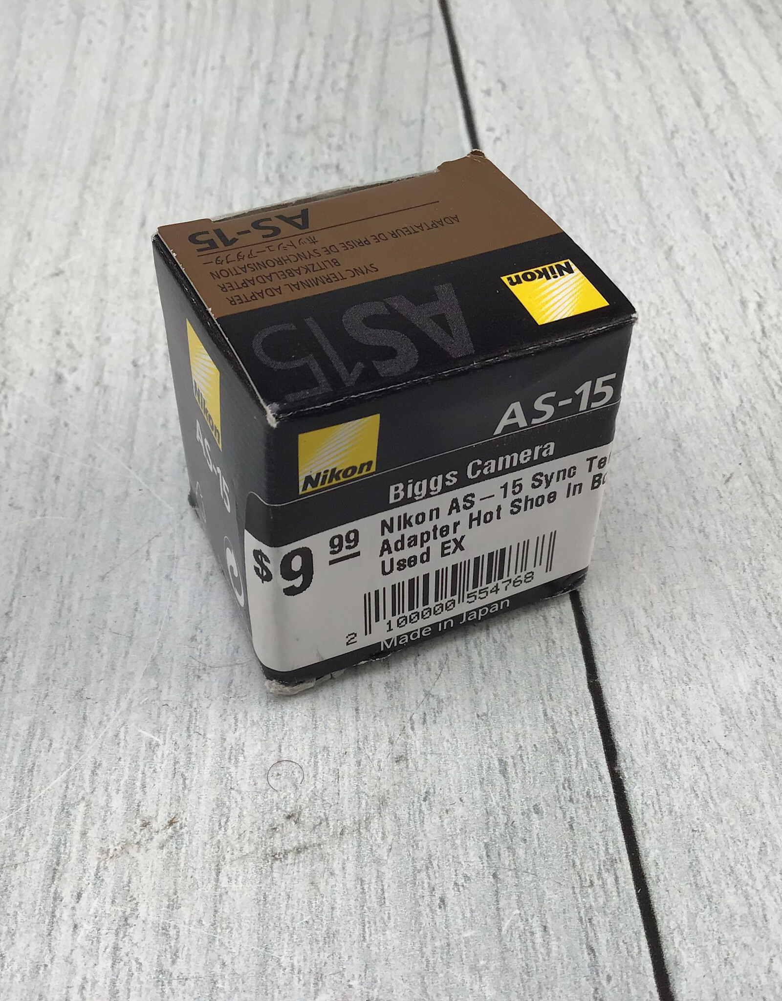 NIKON Nikon AS-15 Sync Terminal Adapter Hot Shoe in Box Used EX