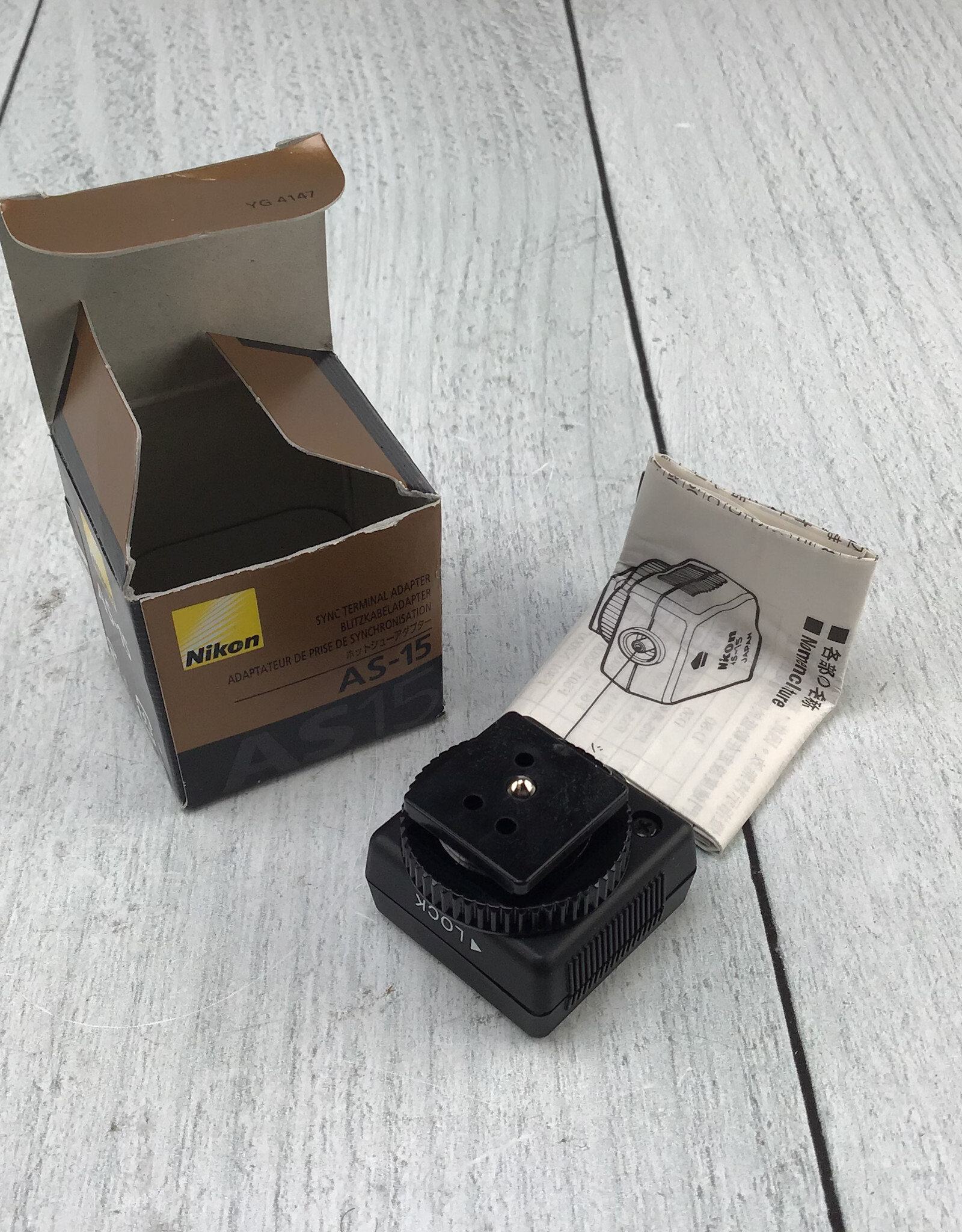 NIKON Nikon AS-15 Sync Terminal Adapter Hot Shoe in Box Used EX
