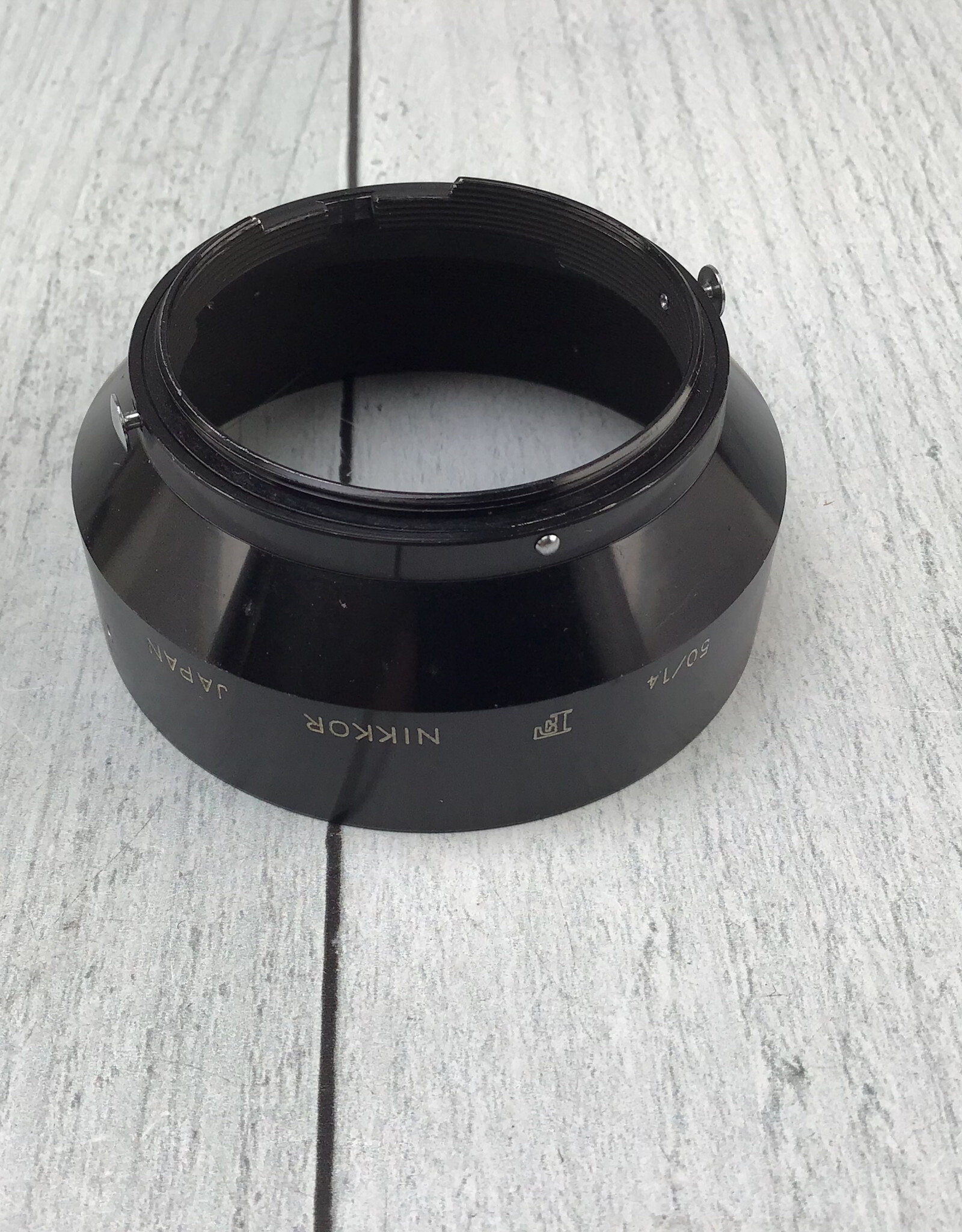 NIKON Nikon F Metal Lens Hood for 50mm f1.4 Used Good