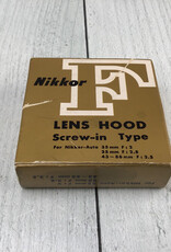 NIKON Nikon Metal Lens Hood for 43-86, 35mm f2, 35mm f2.8 in Box Used Good