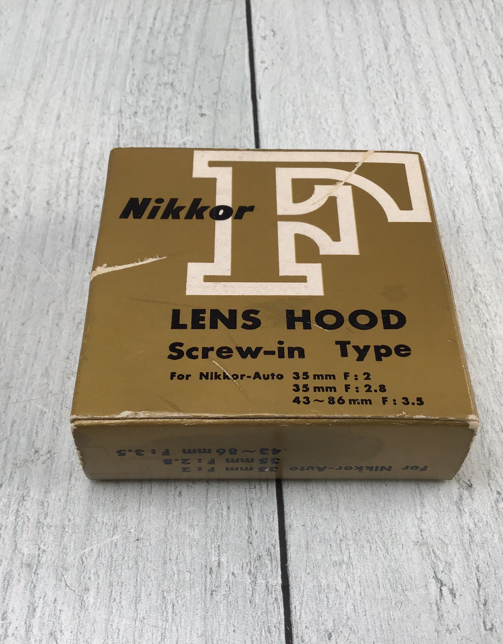 NIKON Nikon Metal Lens Hood for 43-86, 35mm f2, 35mm f2.8 in Box Used Good