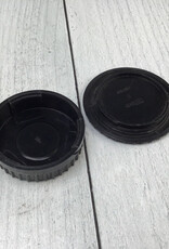NIKON Nippon Kogaku Body and Rear Lens Cap for Nikon F Used Good