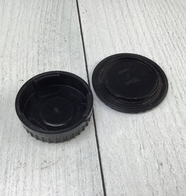 NIKON Nippon Kogaku Body and Rear Lens Cap for Nikon F Used Good