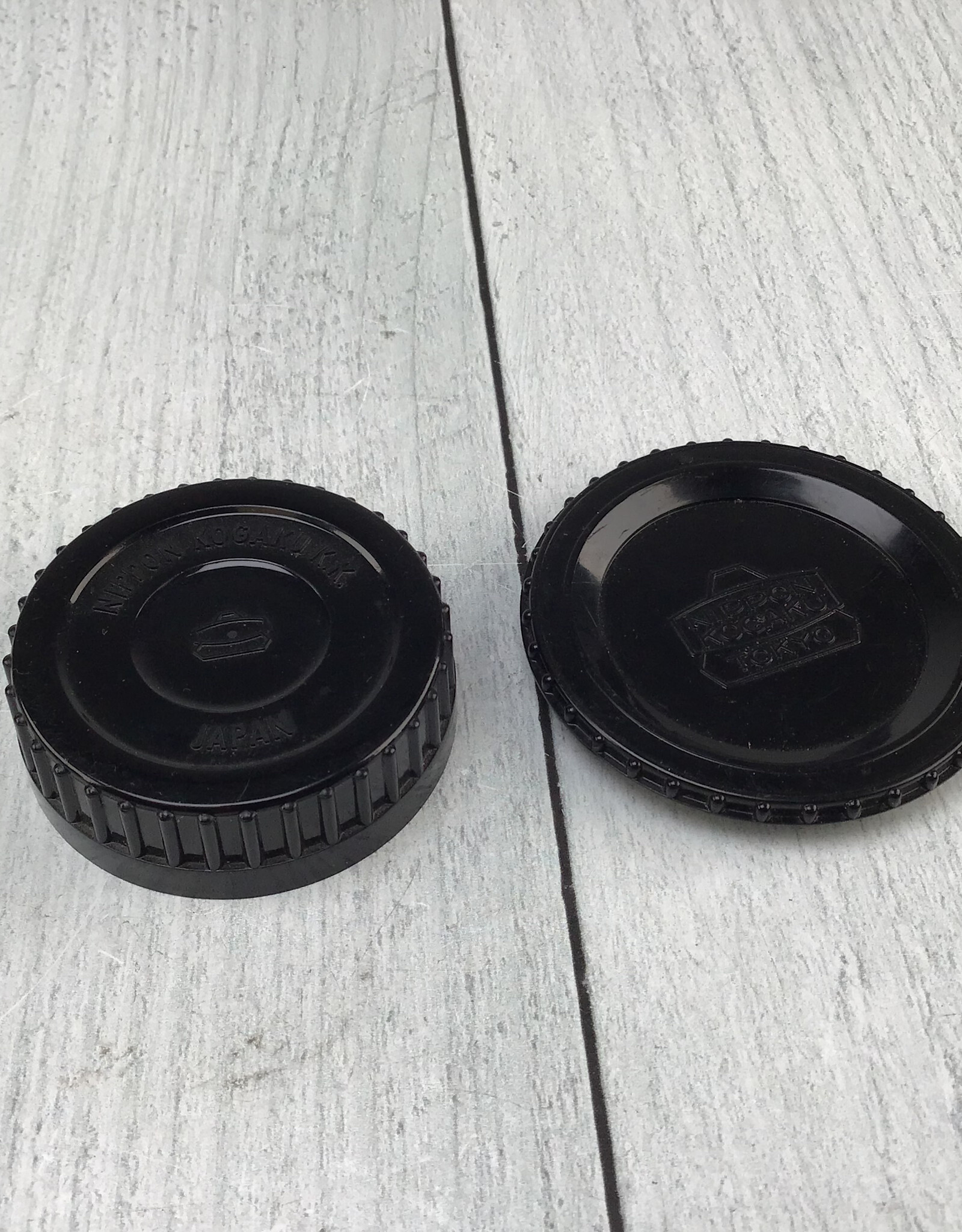 NIKON Nippon Kogaku Body and Rear Lens Cap for Nikon F Used Good