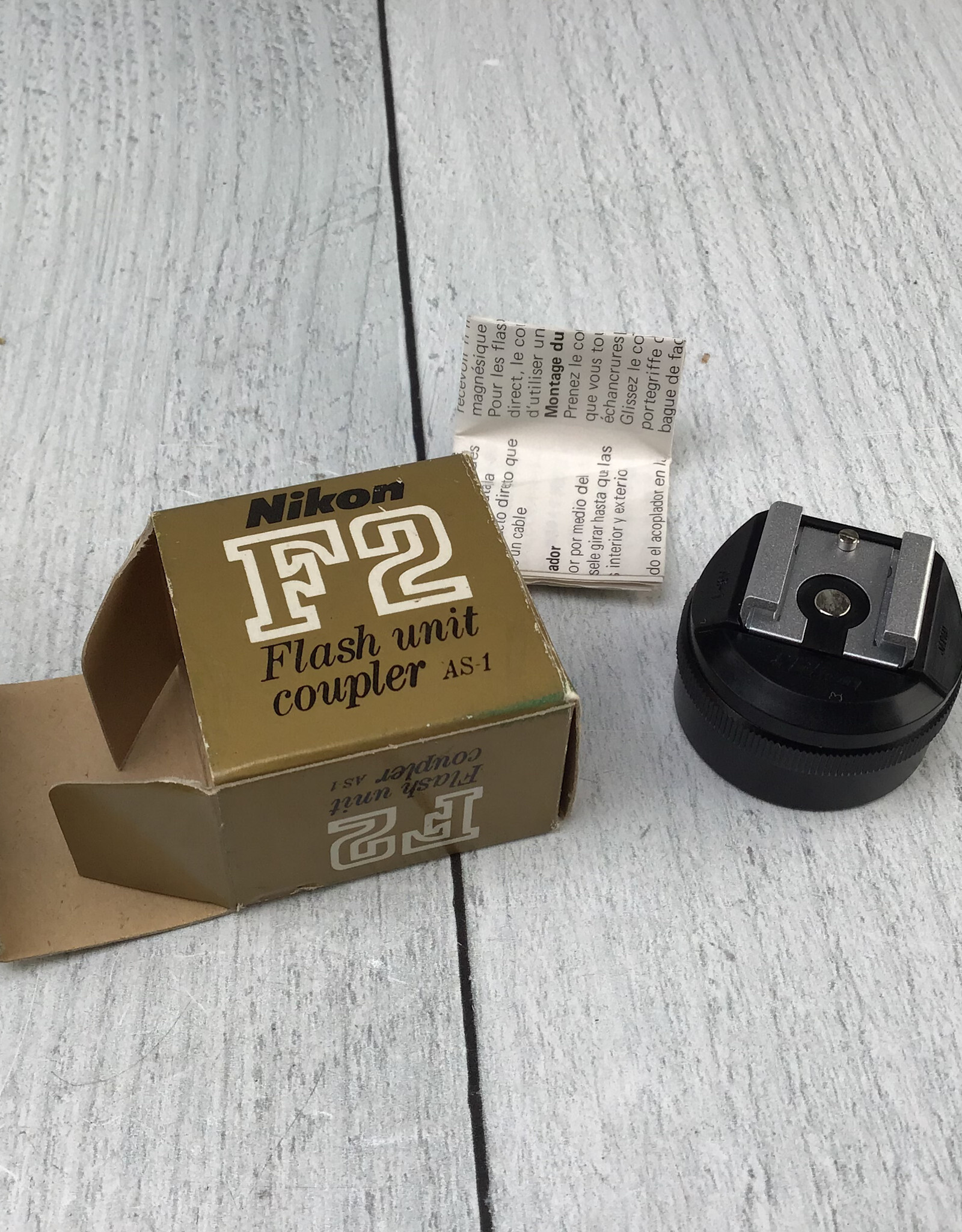 NIKON Nikon AS-1 Flash Coupler in Box For F, F2 Used LN