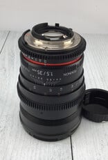 ROKINON Rokinon 35mm T1.5 Cinema Lens for Nikon F Mount Used Good