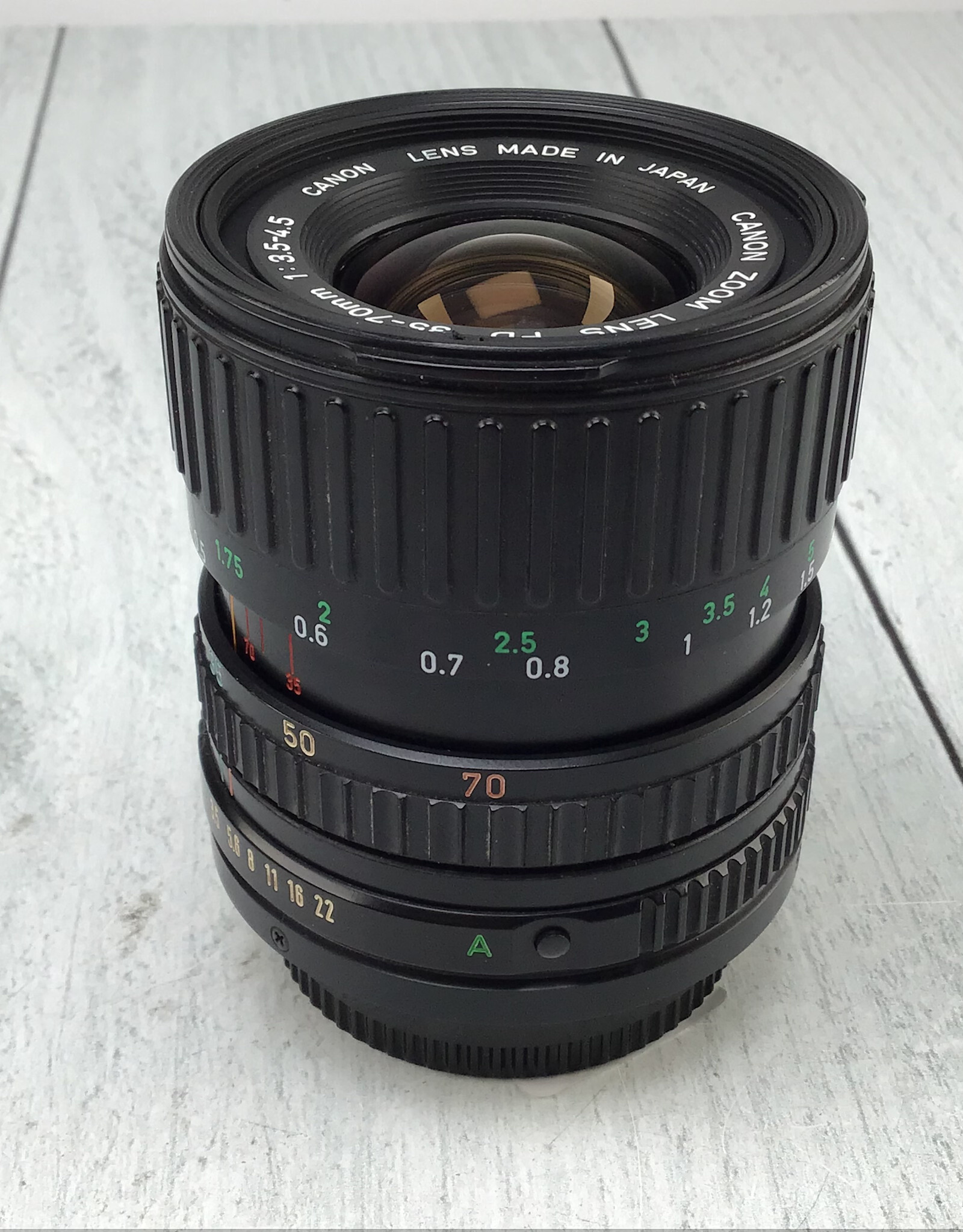 CANON Canon FD 35-70mm f3.5-4.5 Lens Used Fair