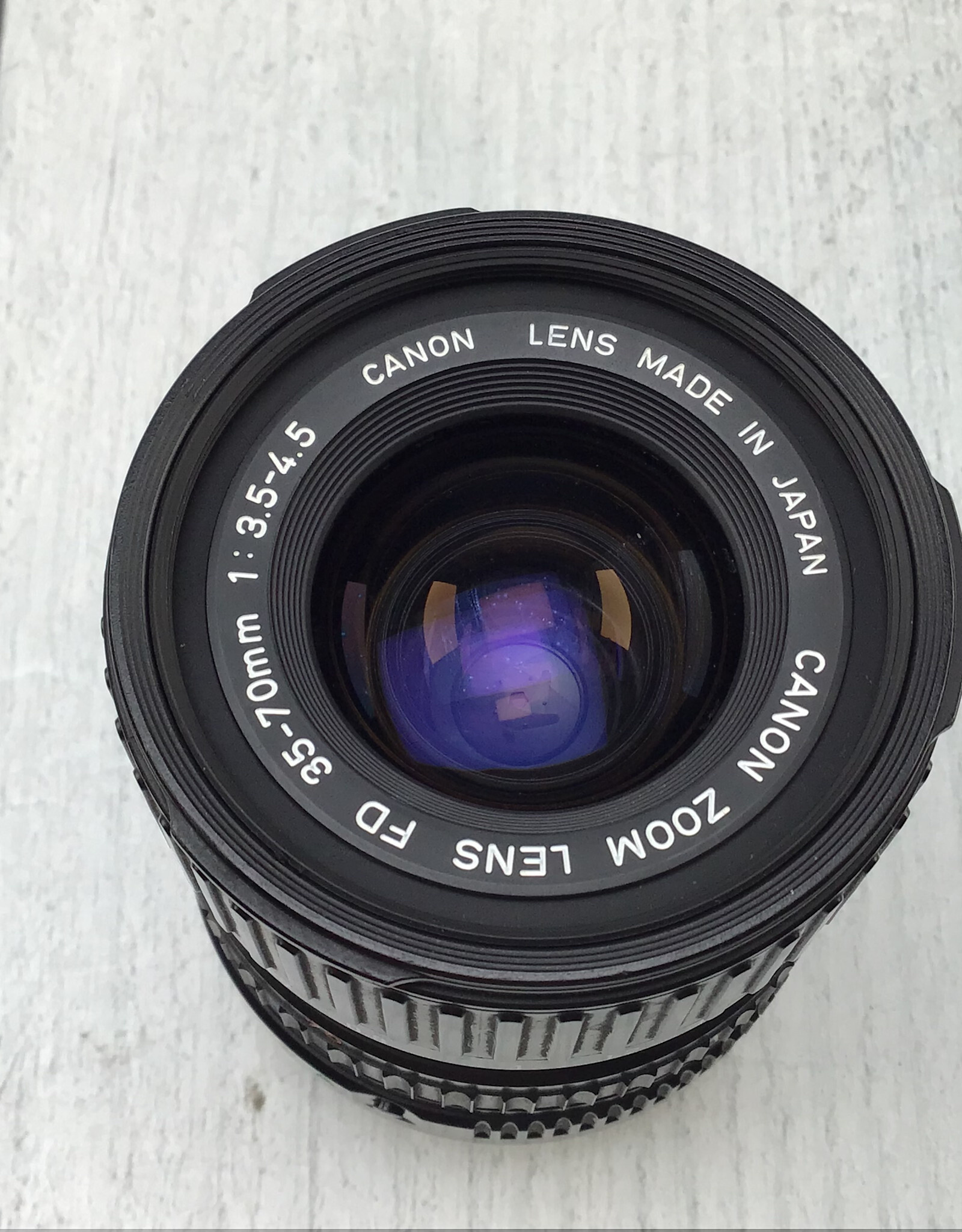 CANON Canon FD 35-70mm f3.5-4.5 Lens Used Fair