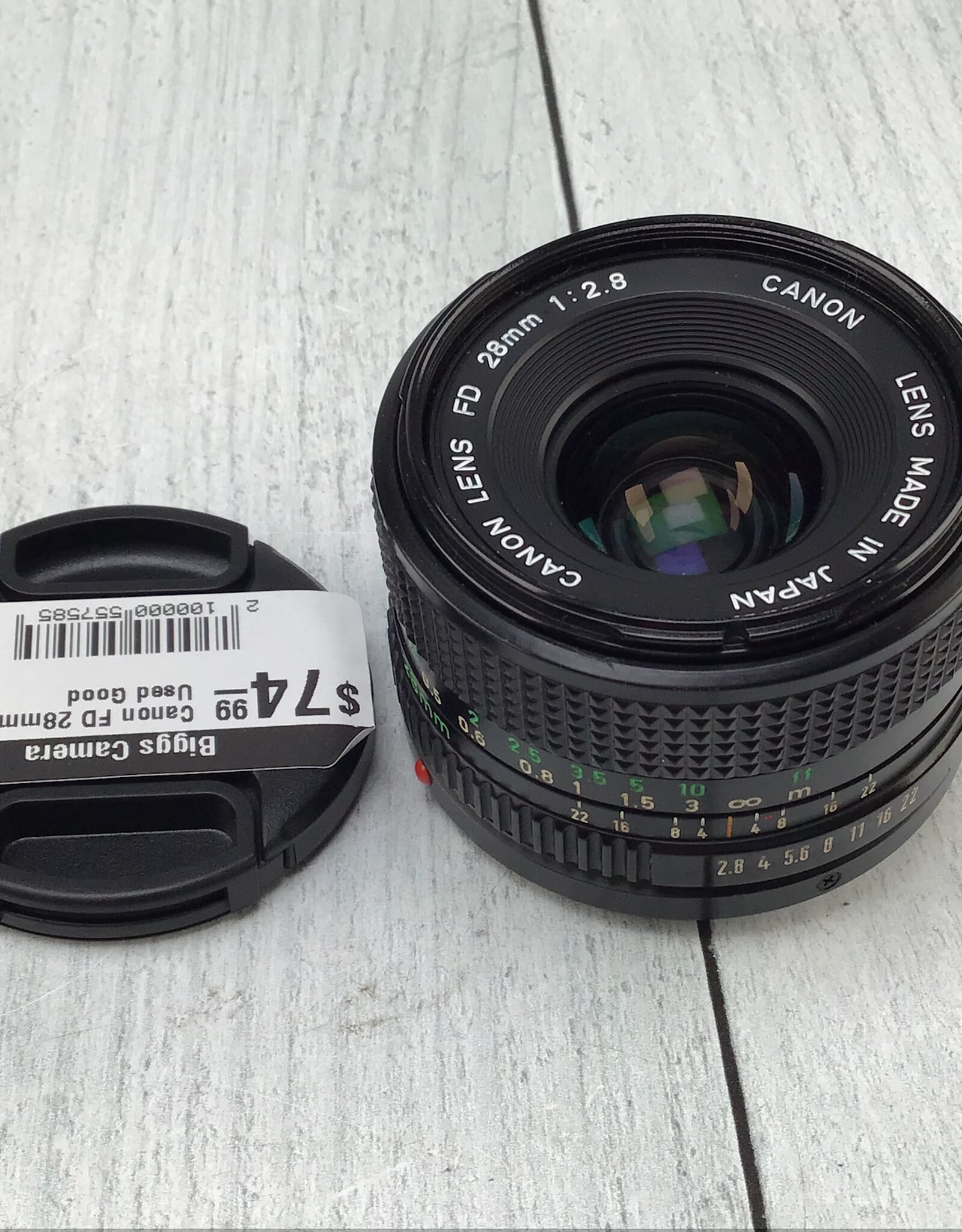 CANON Canon FD 28mm f2.8 Lens Used Good