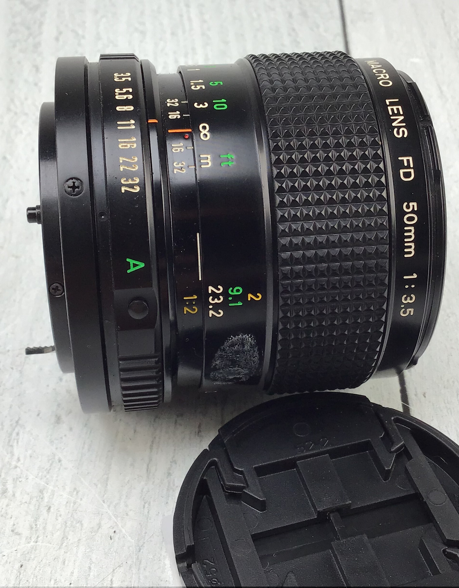 CANON Canon FD 50mm f3.5 Macro lens Used Good