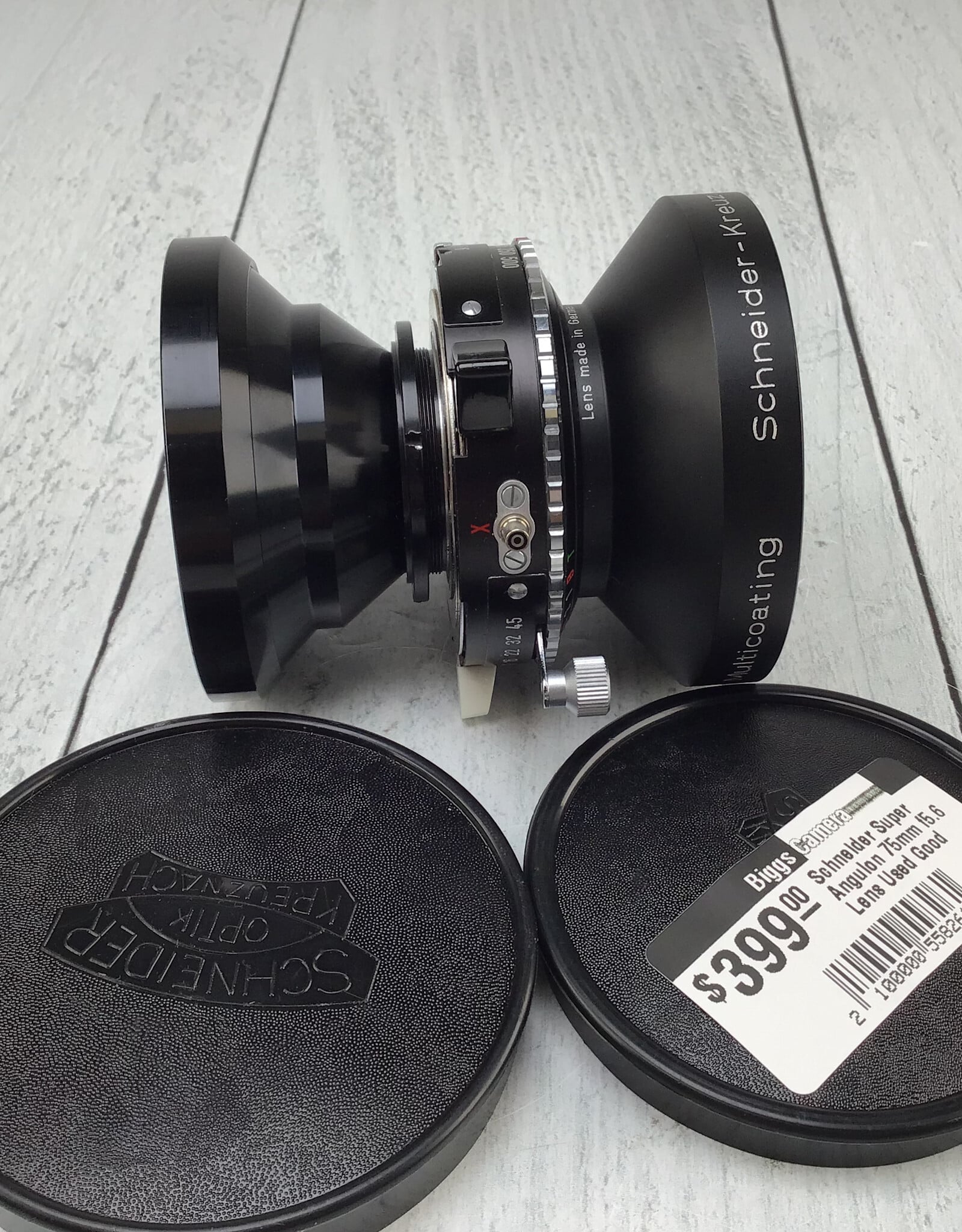 Schneider Schneider Super Angulon 75mm f5.6 Lens Used Good