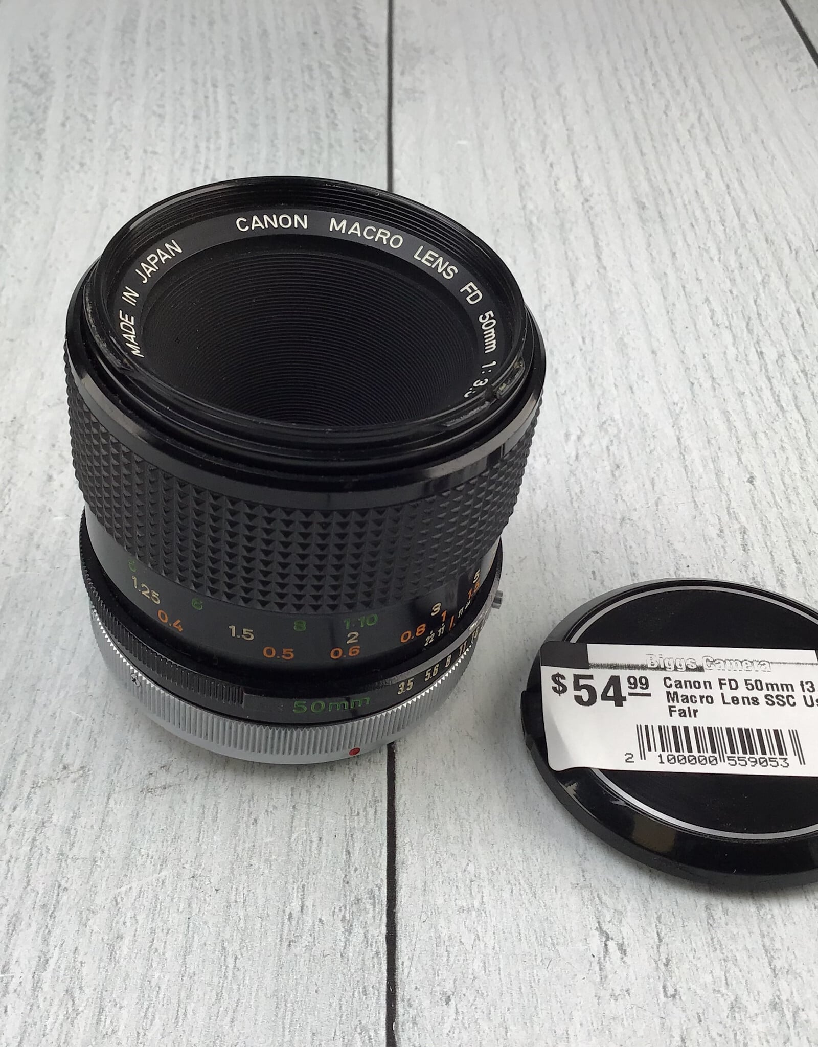 CANON Canon FD 50mm f3.5 Macro Lens SSC Used Fair