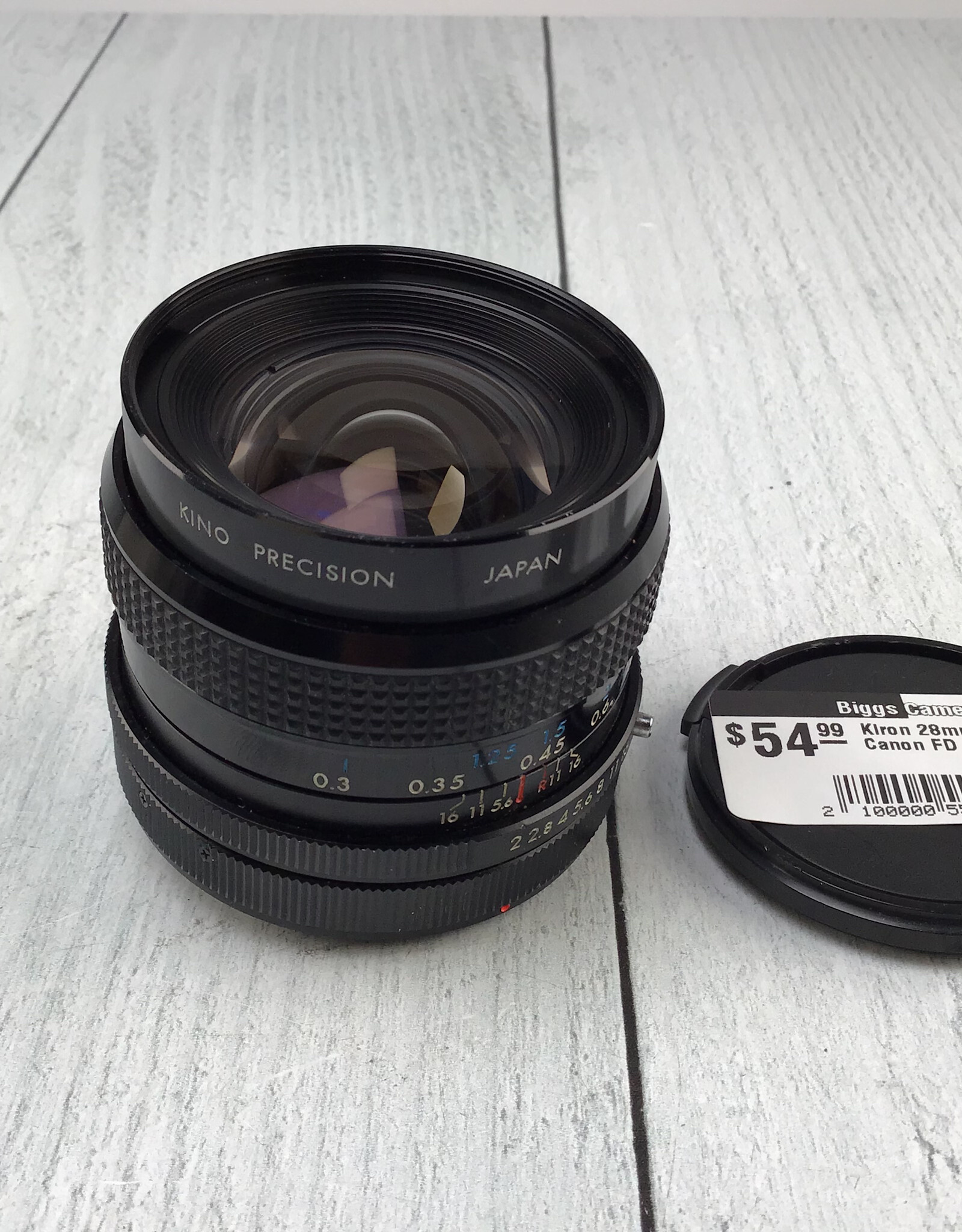 Kiron Kiron 28mm f2 Lens for Canon FD Used Good