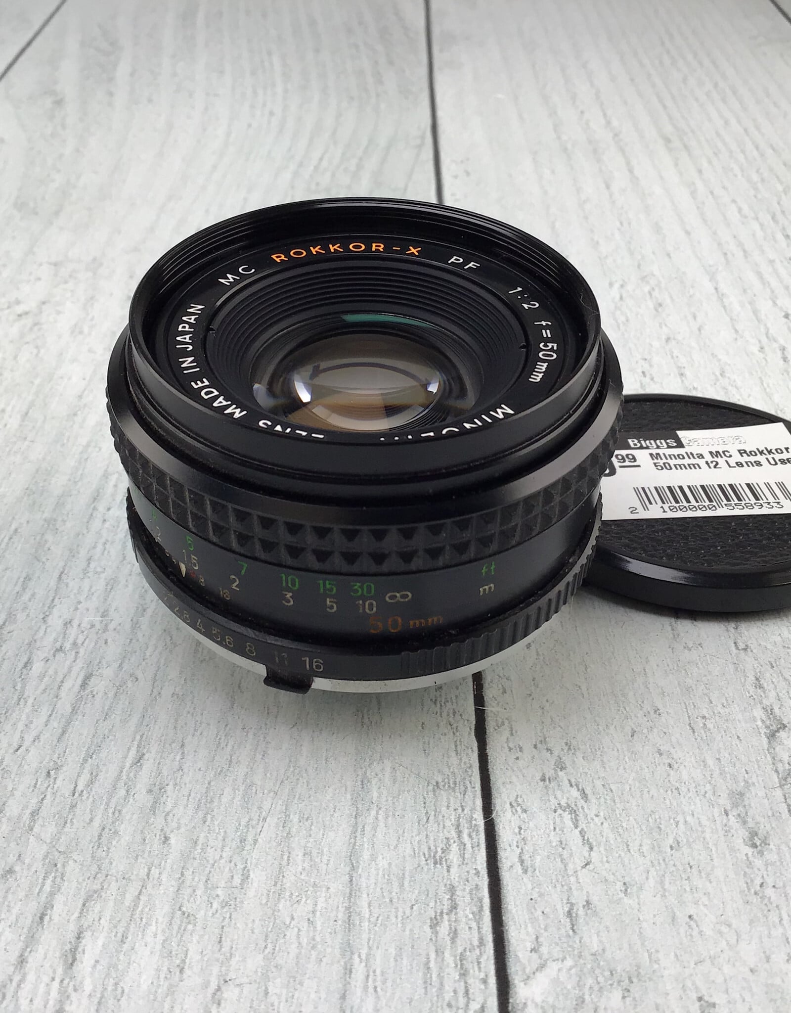 Minolta Minolta MC Rokkor-X PF 50mm f2 Sticky Apeture Blades Lens Used BGN