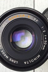 Minolta Minolta MC Rokkor-X PF 50mm f2 Sticky Apeture Blades Lens Used BGN