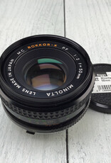 Minolta Minolta MC Rokkor-X PF 50mm f2 Sticky Apeture Blades Lens Used BGN