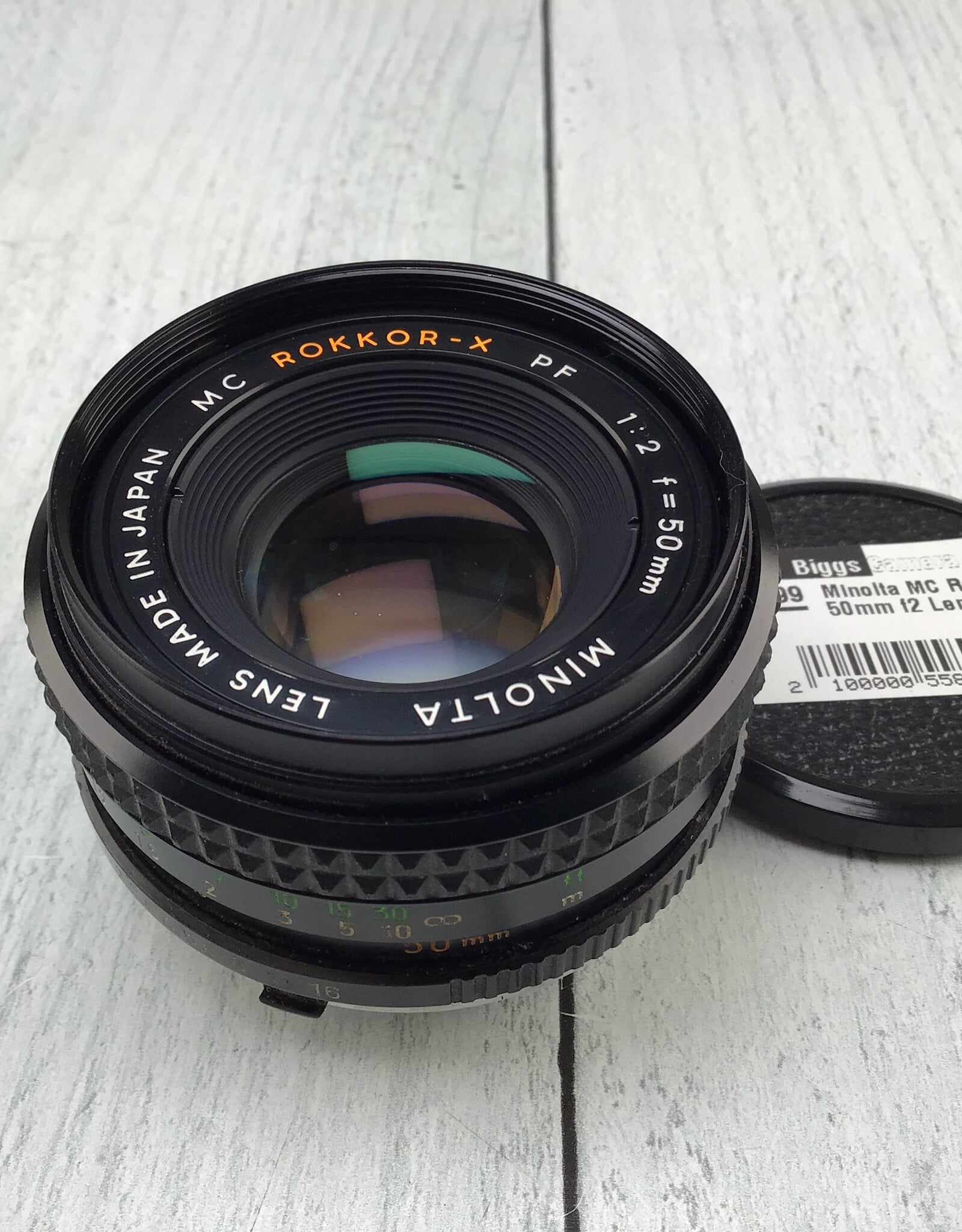 Minolta Minolta MC Rokkor-X PF 50mm f2 Sticky Apeture Blades Lens Used BGN