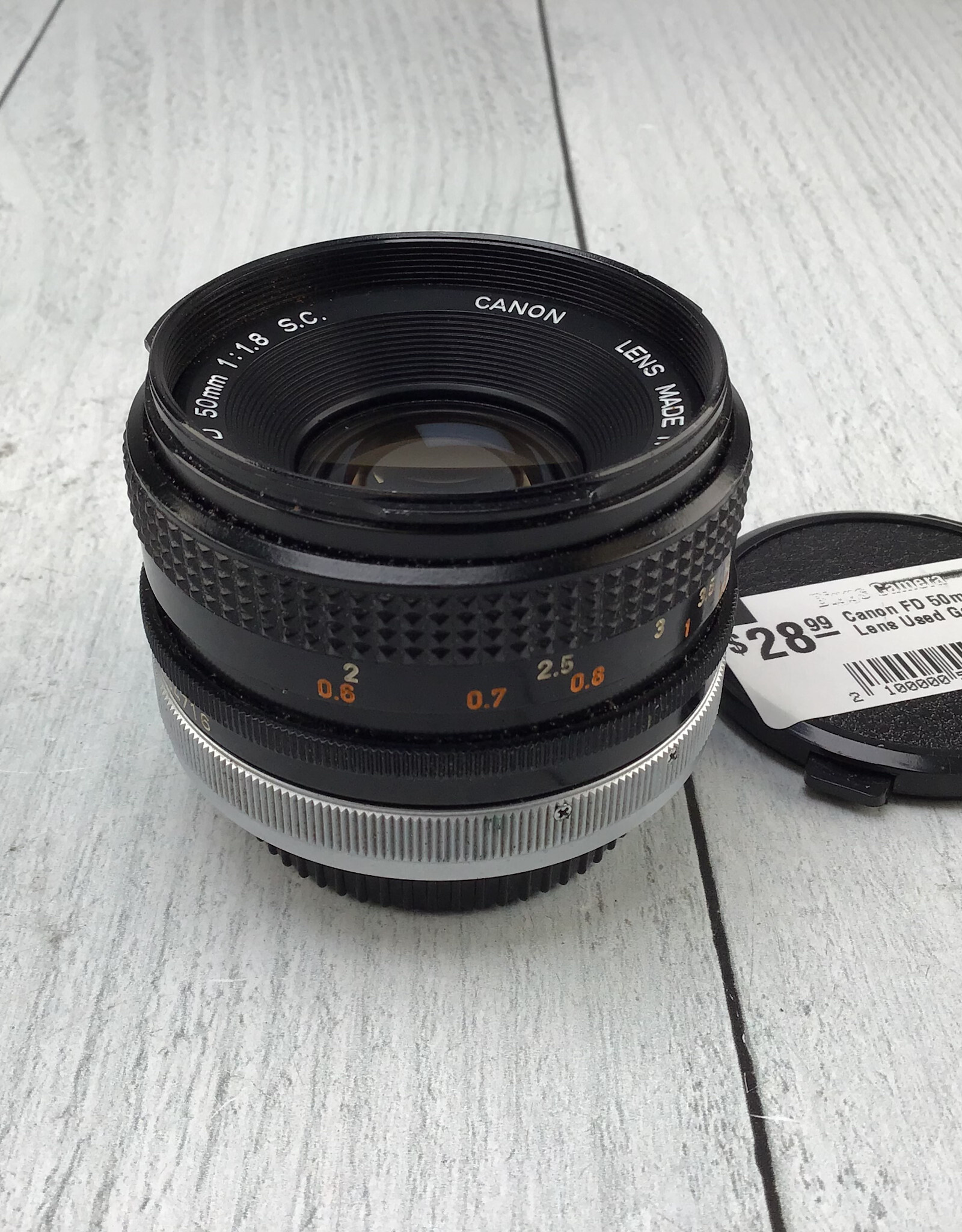 CANON Canon FD 50mm f1.8 SC Lens Used Good