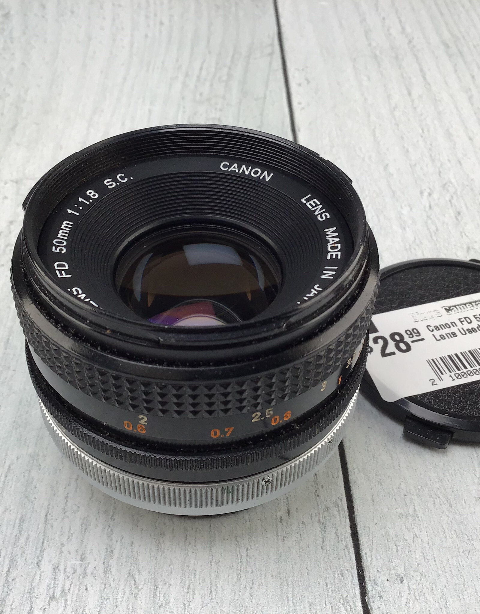 CANON Canon FD 50mm f1.8 SC Lens Used Good