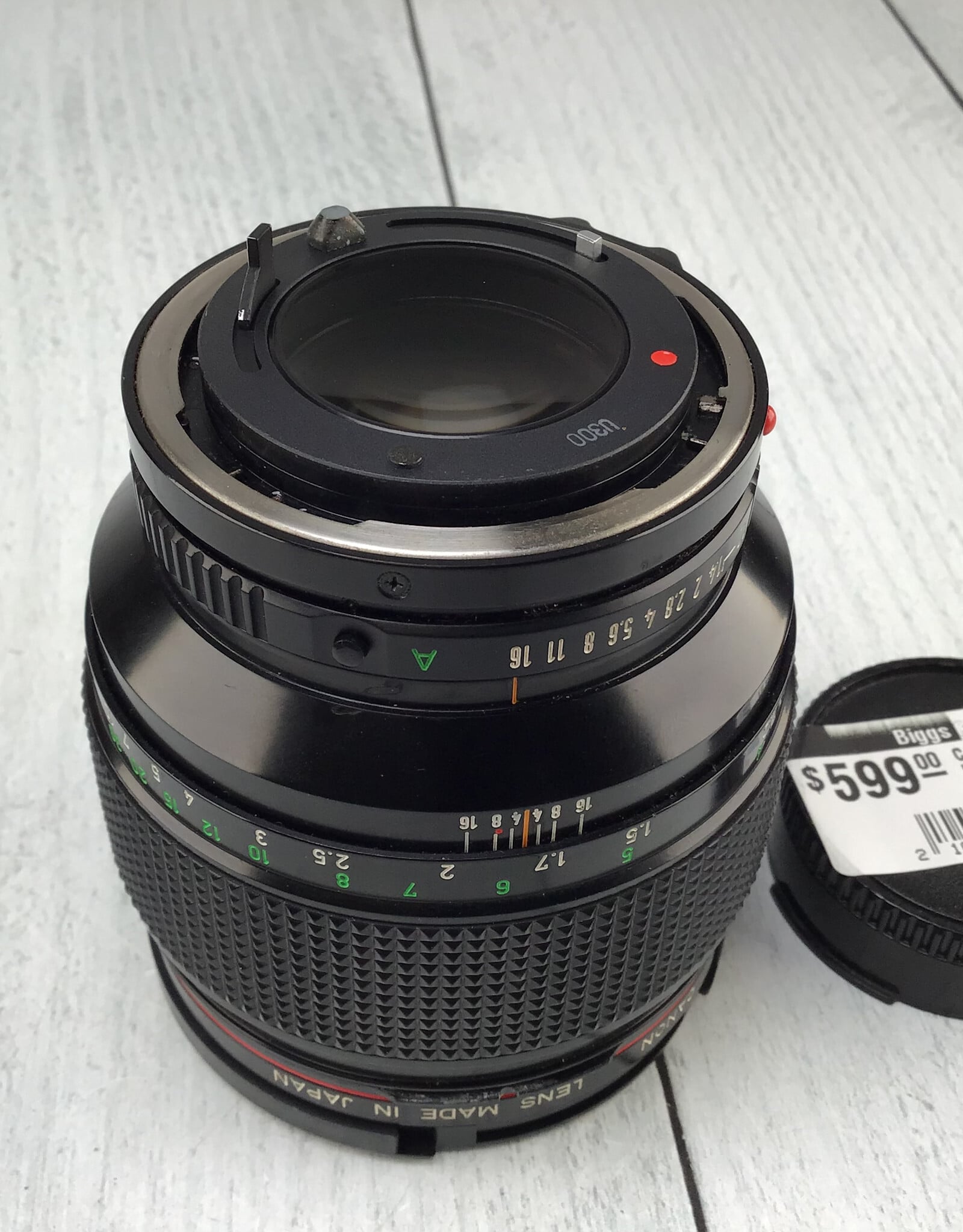 CANON Canon FD 85mm f1.2 L Lens Used Good