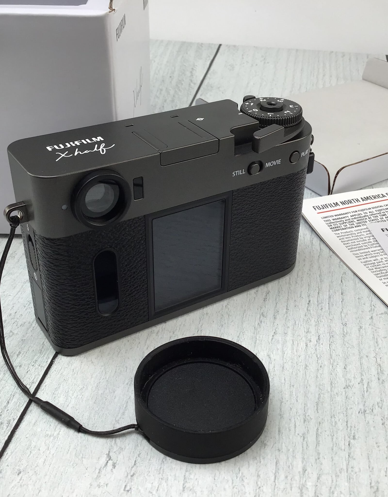 FUJI Fuji X Half Camera Charcoal/Silver in box Used EX