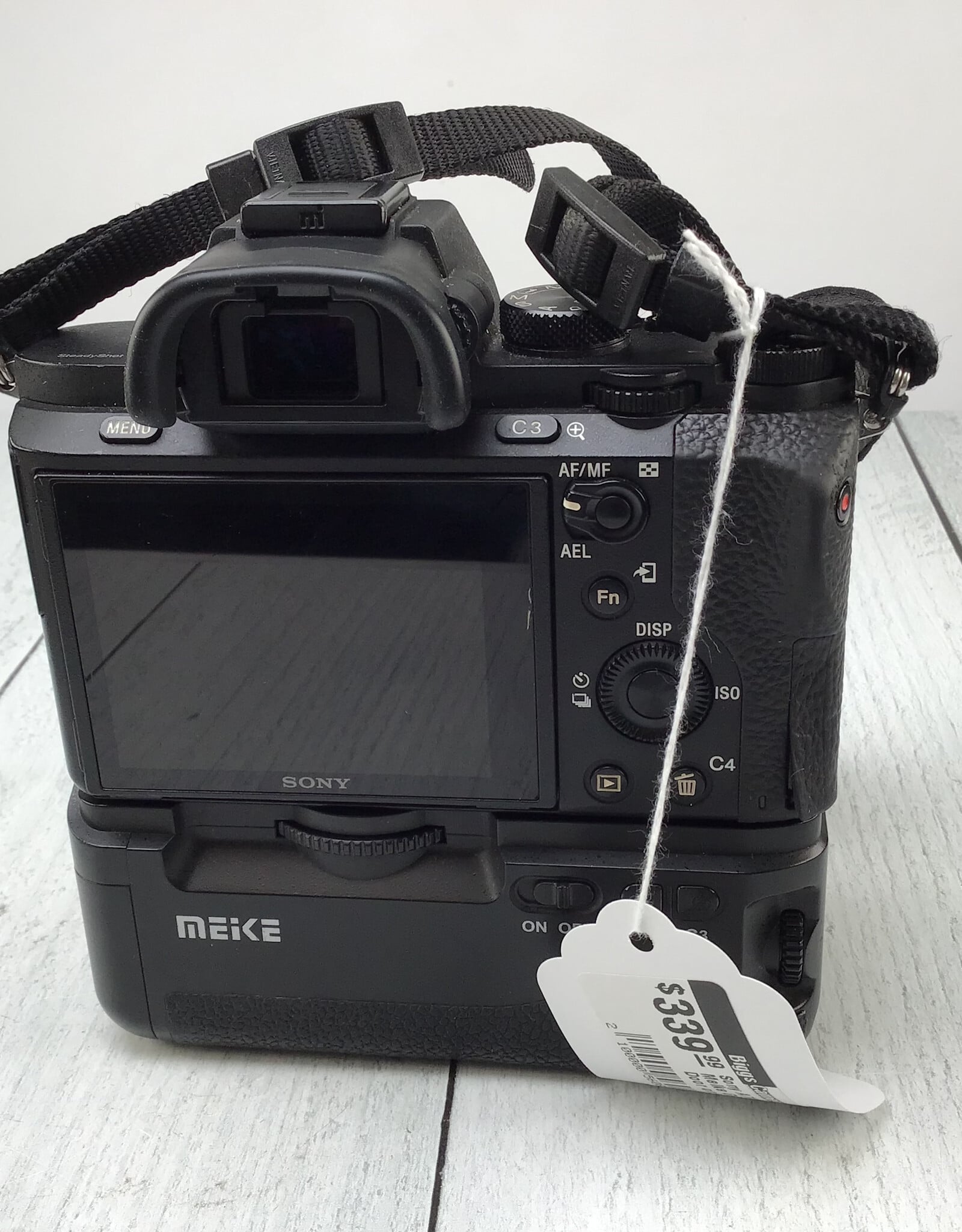 SONY Sony A7II Camera w/ Meike Grip No Batt. Door on Camera Used Fair