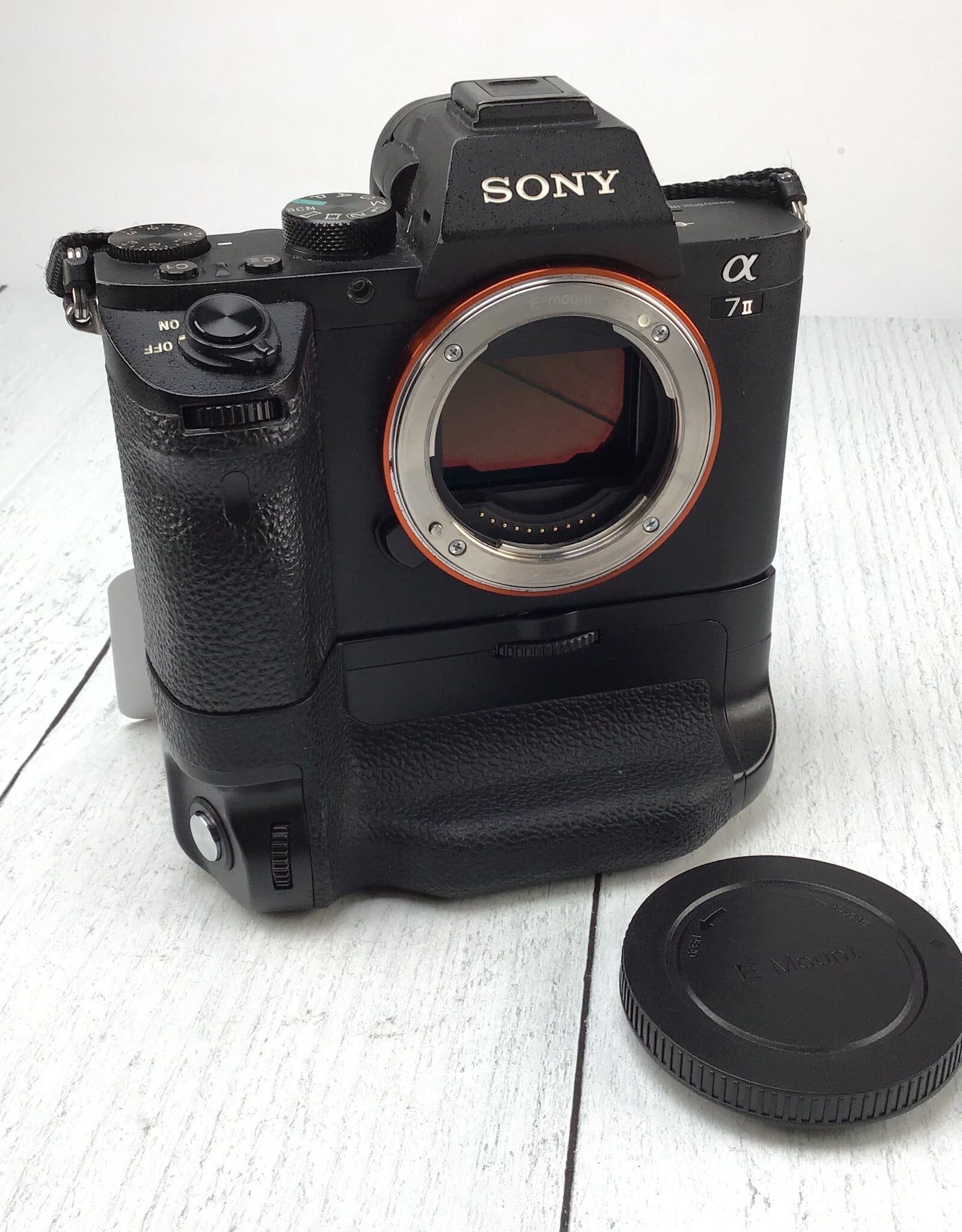 SONY Sony A7II Camera w/ Meike Grip No Batt. Door on Camera Used Fair
