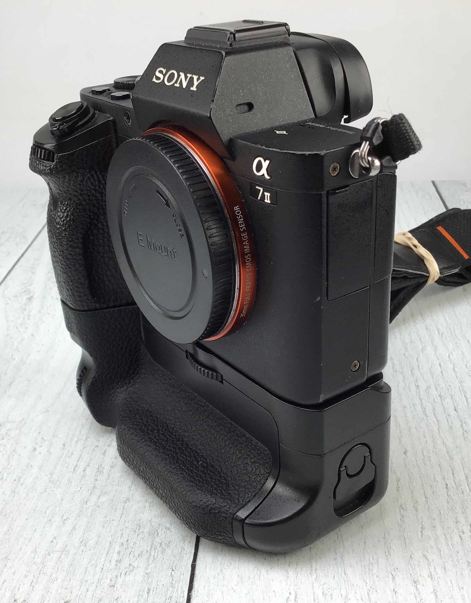 SONY Sony A7II Camera w/ Meike Grip No Batt. Door on Camera Used Fair
