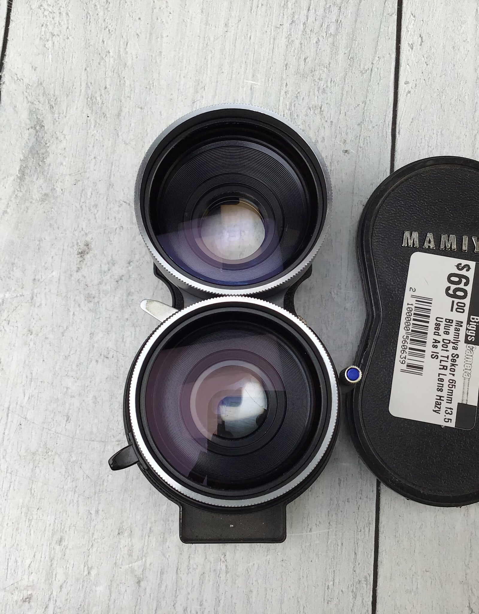 MAMIYA Mamiya Sekor 65mm f3.5 Blue Dot TLR Lens Hazy Used As IS