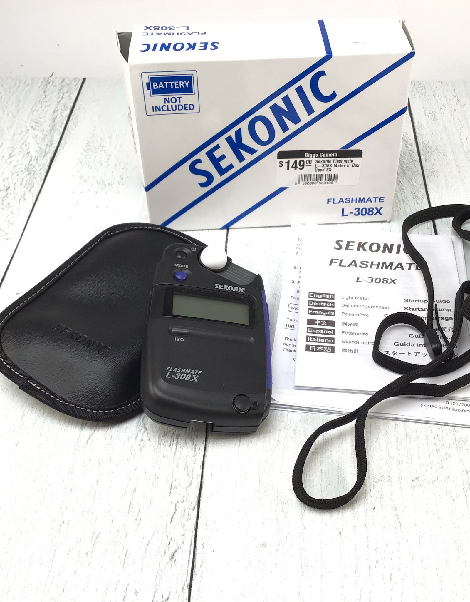SEKONIC Sekonic Flashmate L-308X Meter in Box Used EX