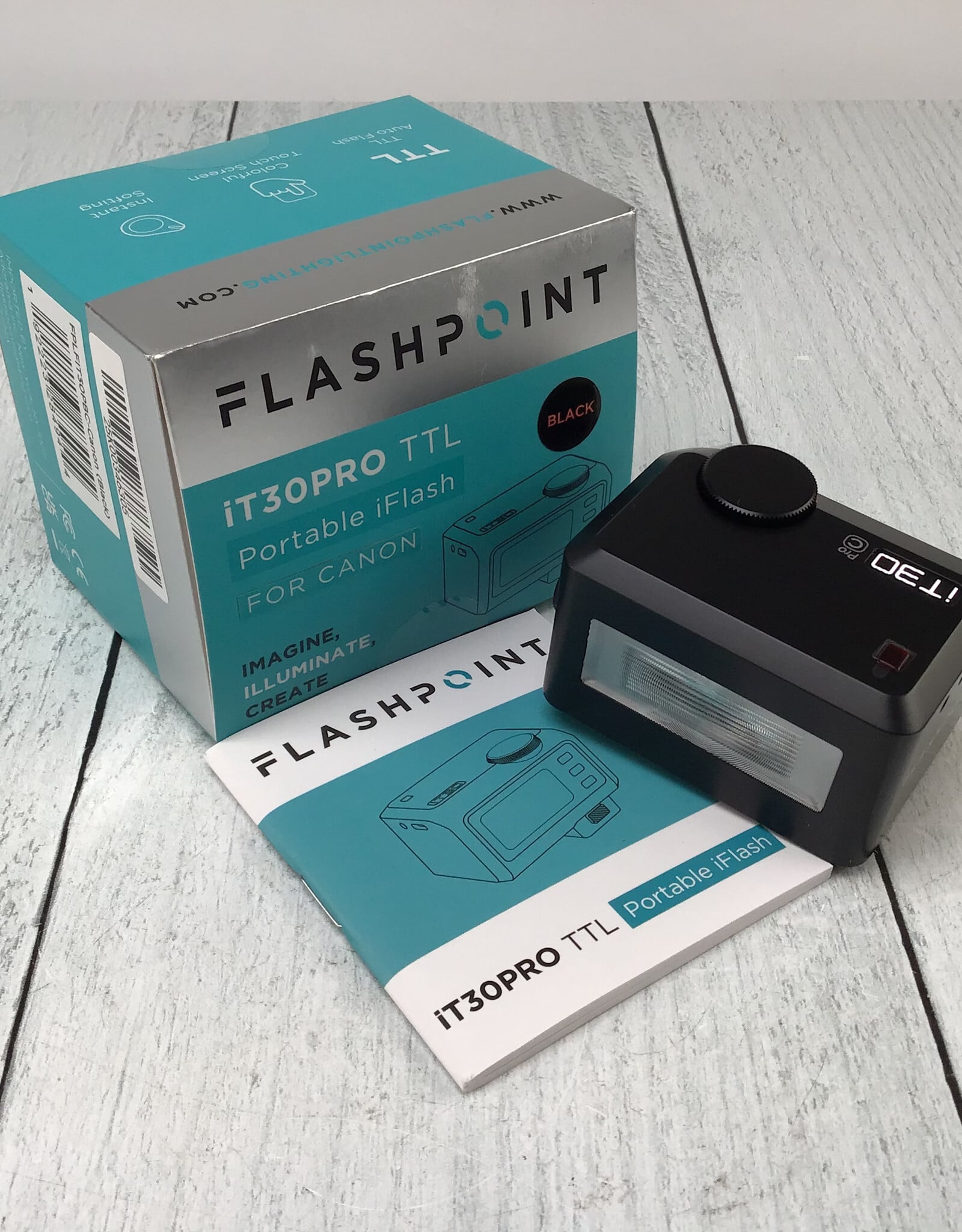 Flashpoint Flashpoint iT30Pro TTL Flash for Canon in box Used LN