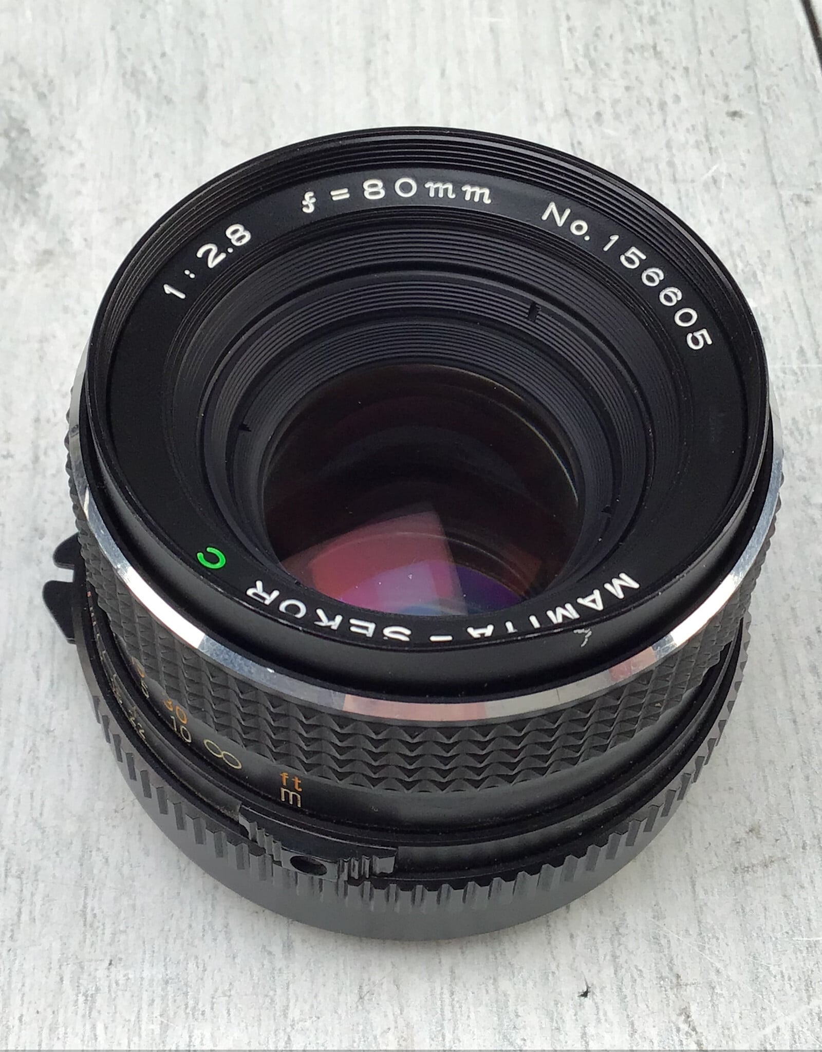 MAMIYA Mamiya Sekor C 80mm f2.8 Lens Wont Stop Down Used AS IS