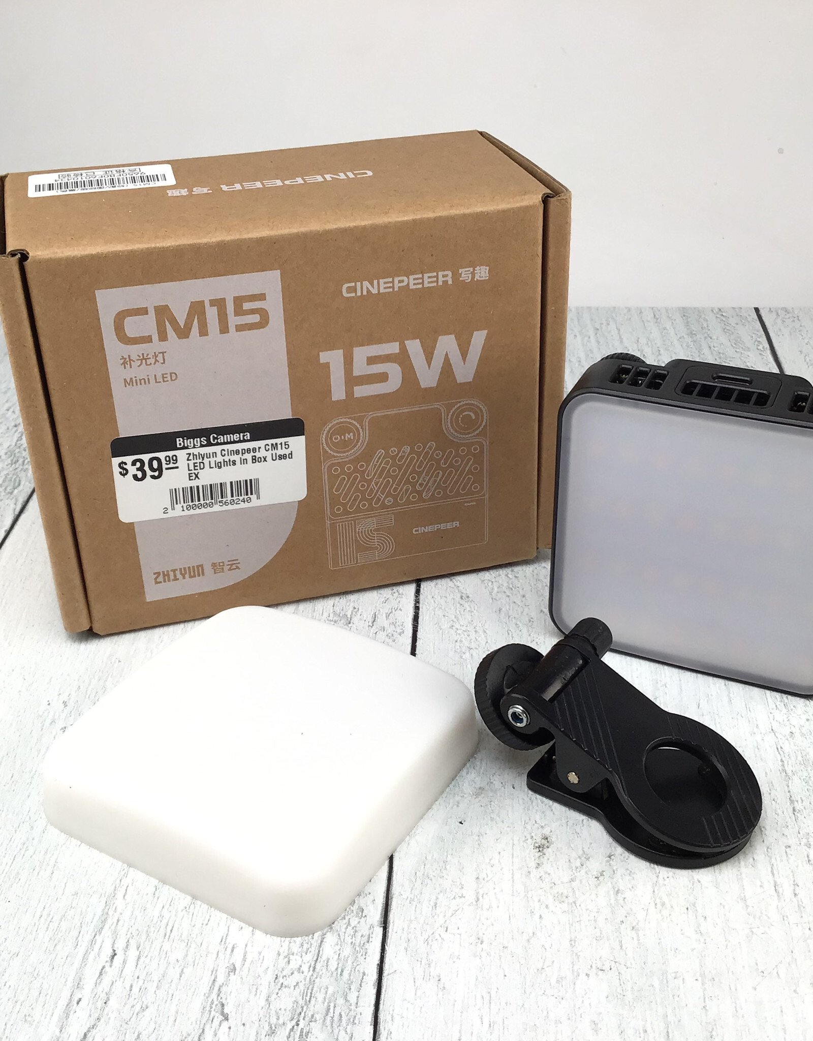 Zhiyun Cinepeer CM15 LED Lights in Box Used EX