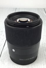 SONY Sigma 30mm F1.4 DC DN E mount Lens Used Good