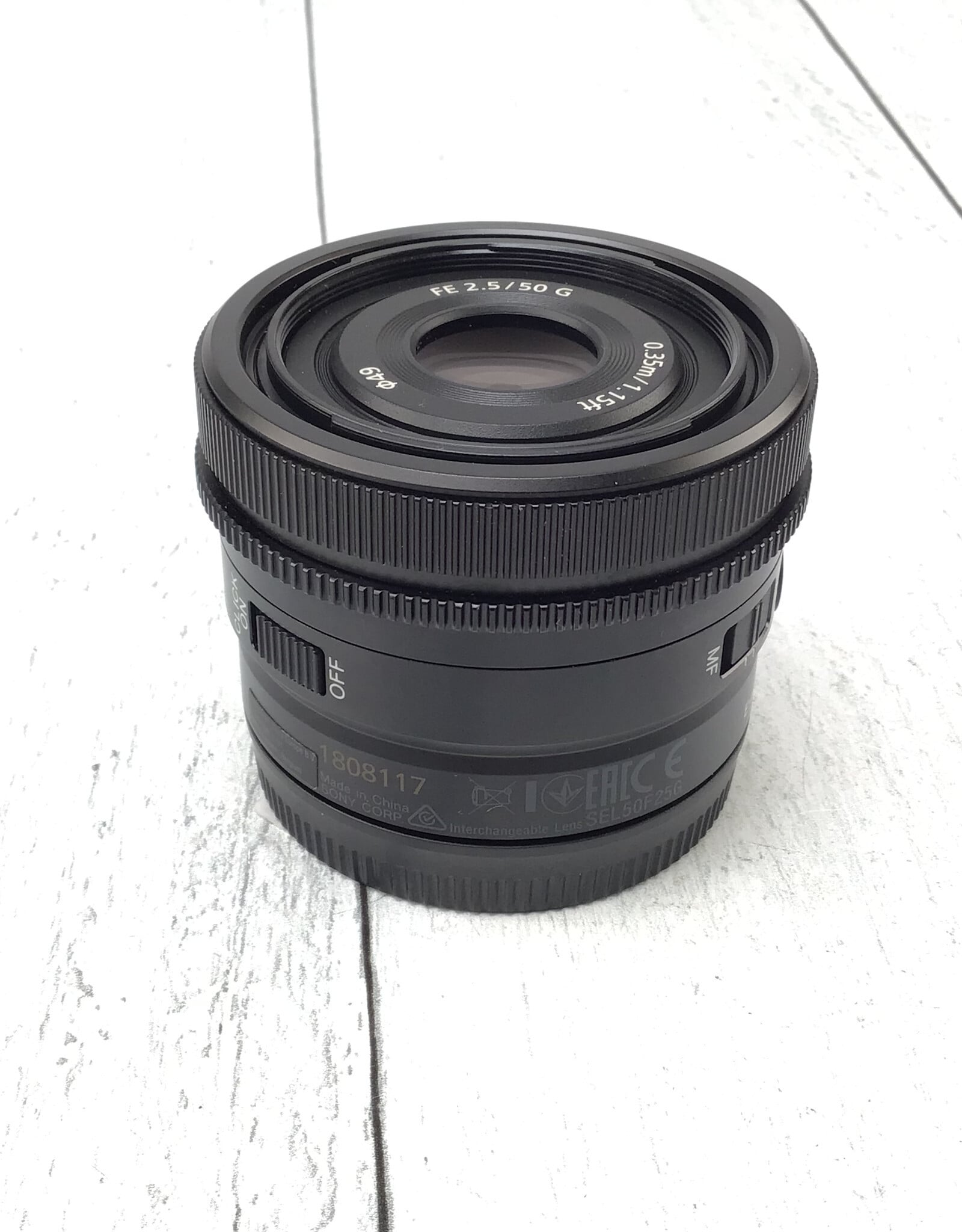 SONY Sony FE 50mm f2.5 G Lens Used Good