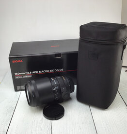 CANON Sigma 150mm f2.8 APO Macro EX DG OS Lens for Canon EF in Box Used EX
