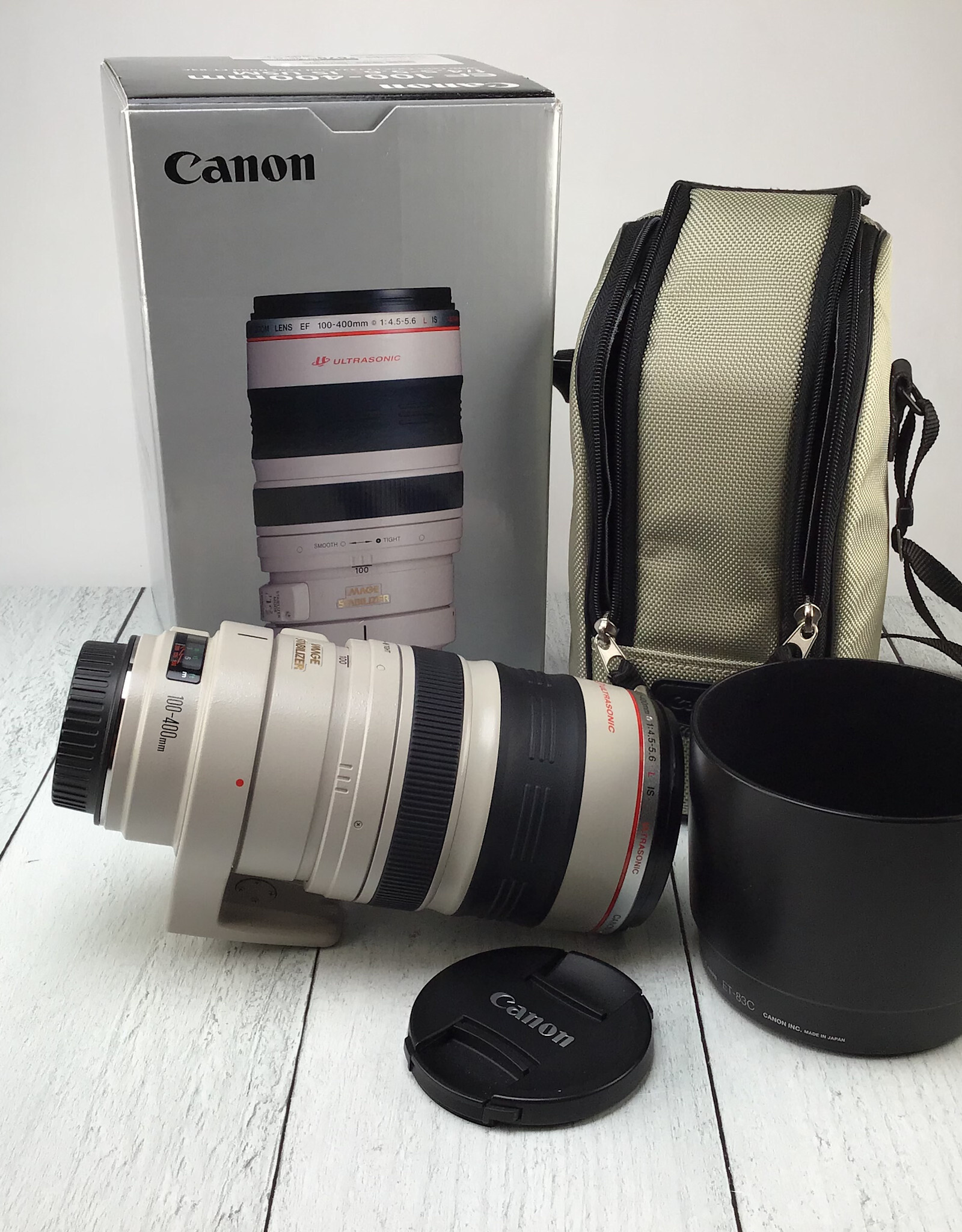 CANON Canon eF 100-400mm f4.5-5.6 L IS USM Lens Used Good
