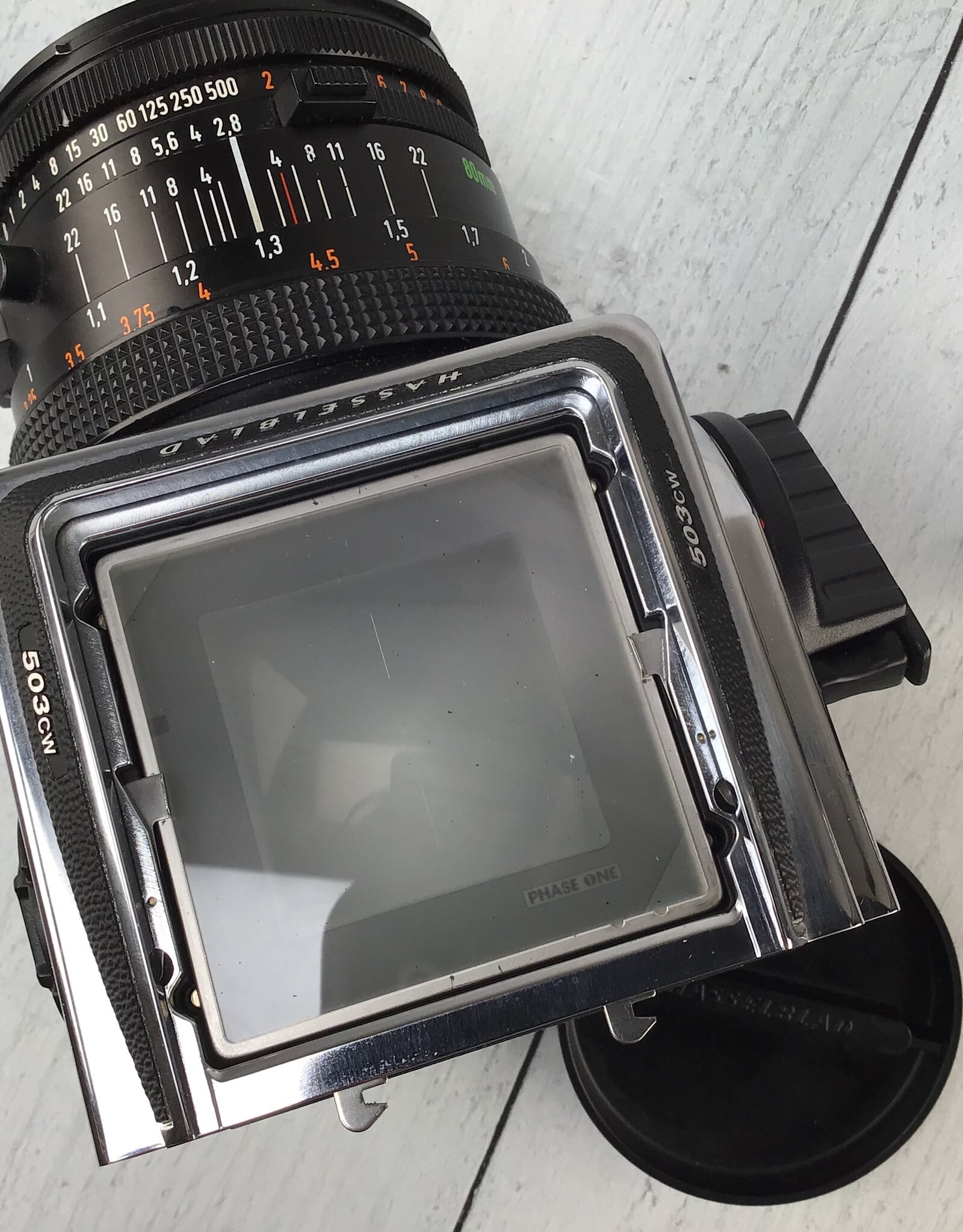 Hasselblad Hasselblad 503CW Camera w/ 80mm CF, 120 Back, Waist Level Used Good