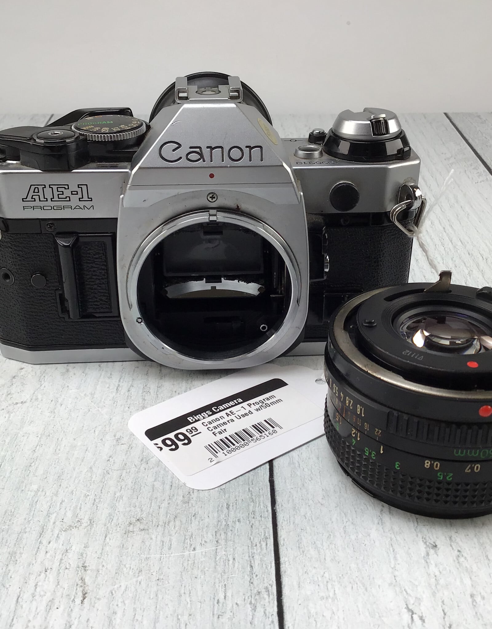 CANON Canon AE-1 Program Camera Used w/50mm Fair