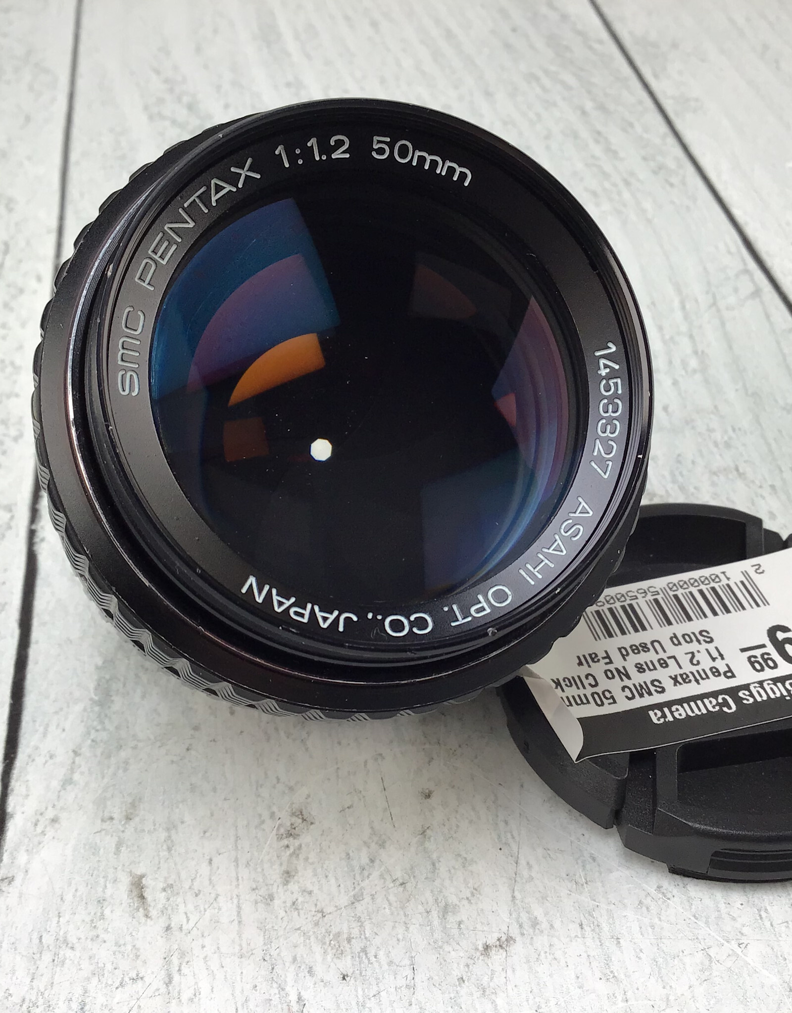 Pentax Pentax SMC 50mm f1.2 Lens No Click Stop Used Fair