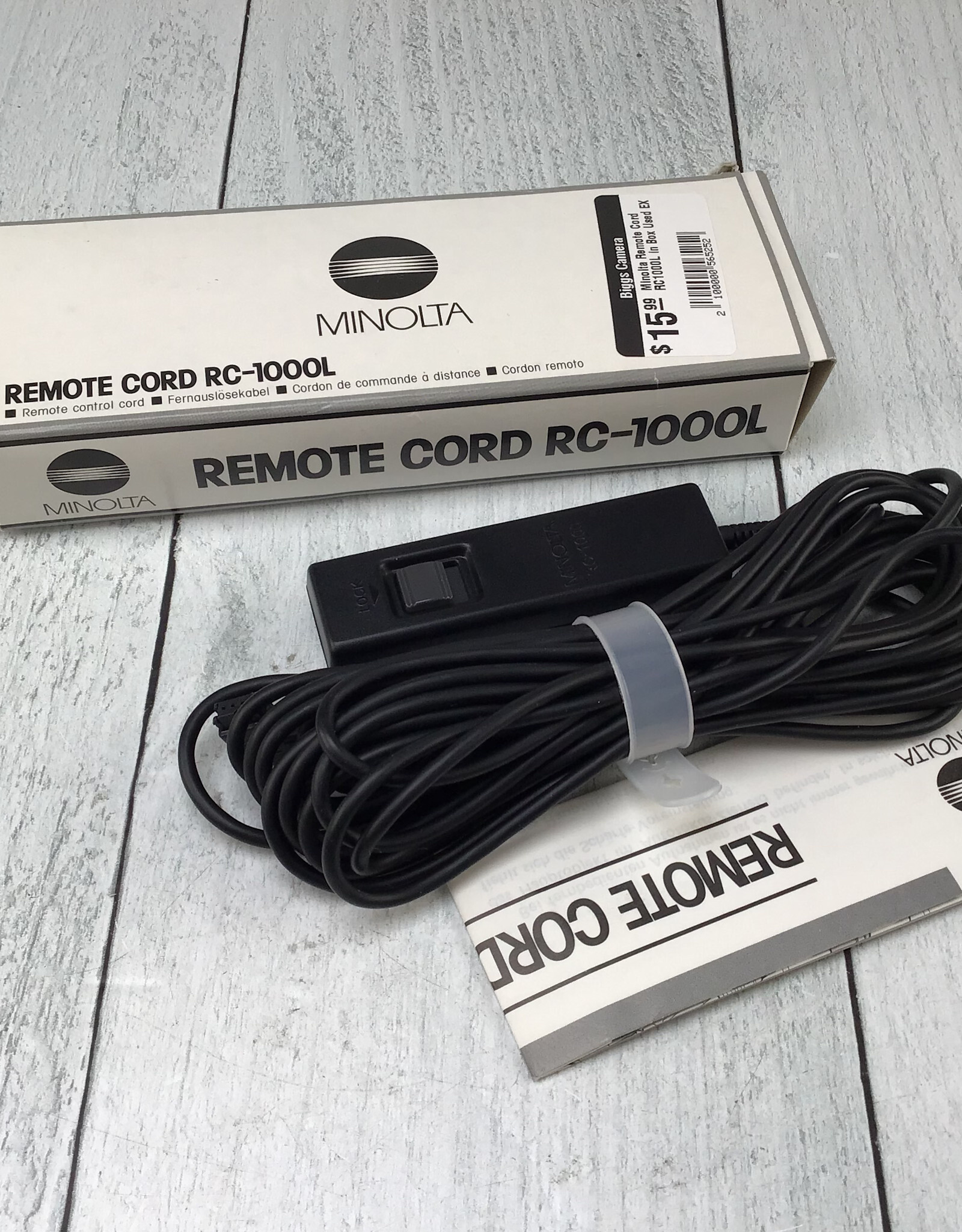 Minolta Minolta Remote Cord RC1000L in Box Used EX